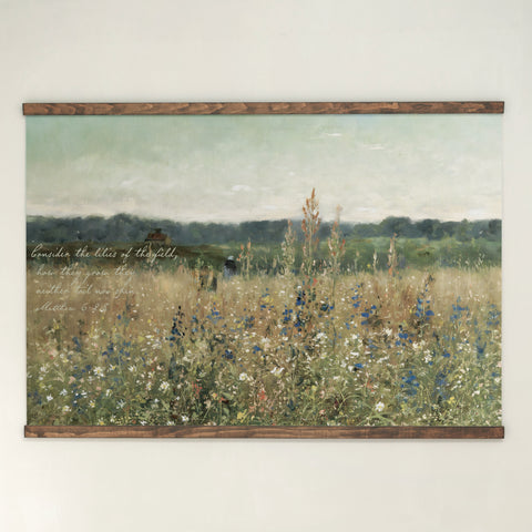 Consider The Lilies | Horizontal Tapestry | 170