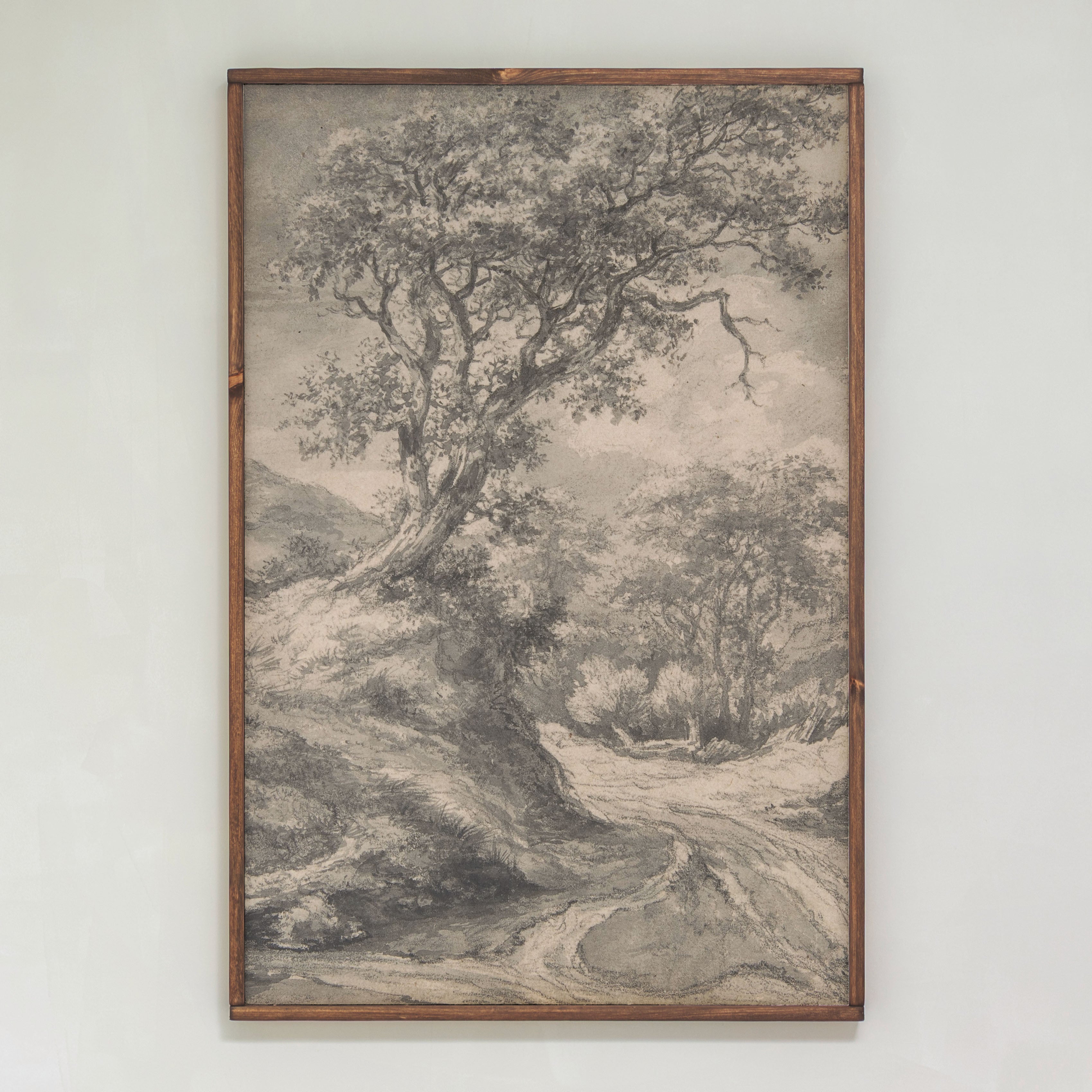 Black and White Tree Art | Framed Wood Art | 177