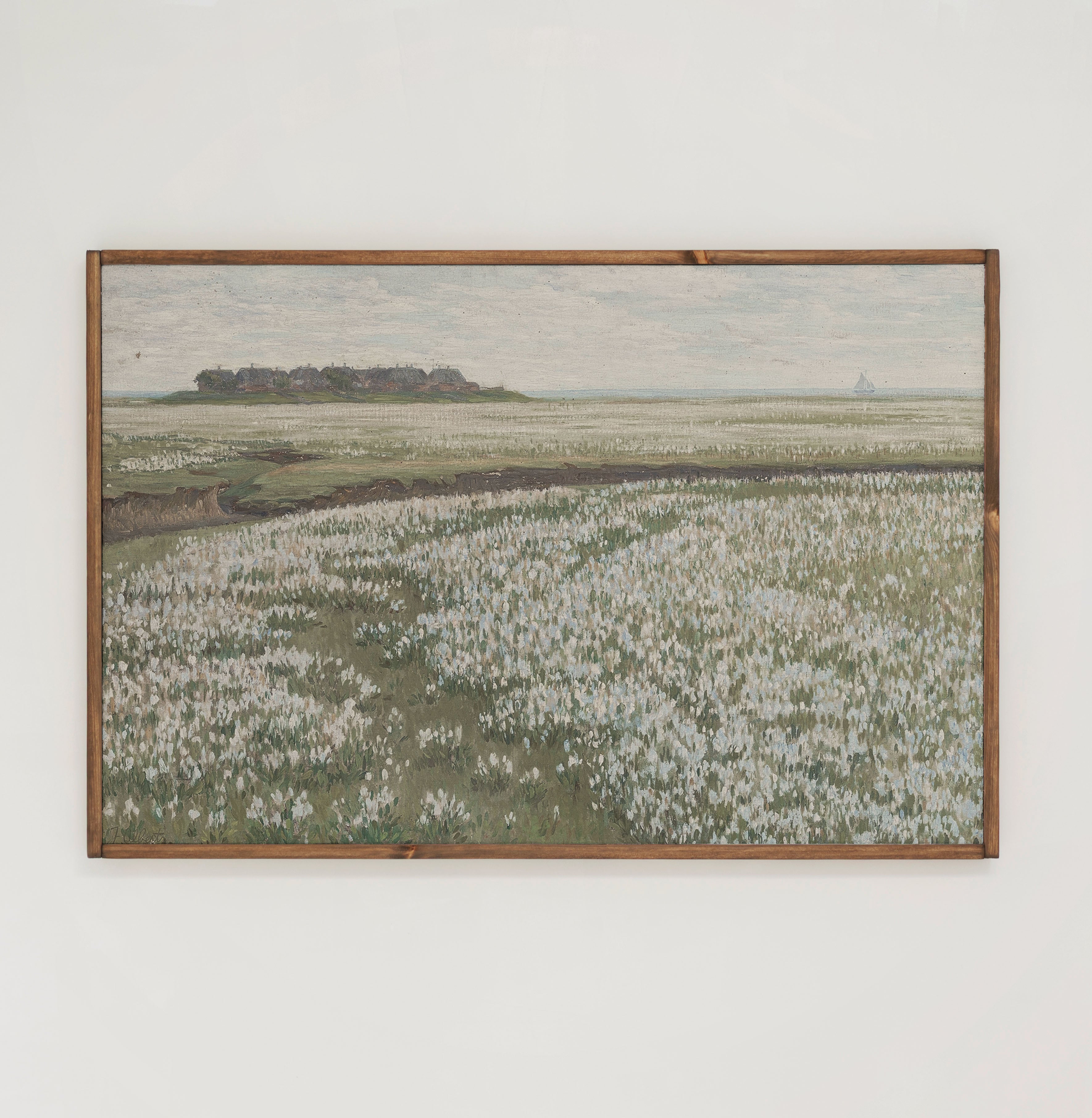 Field Of Flowers | Framed Wooden Art - Horizontal | 178