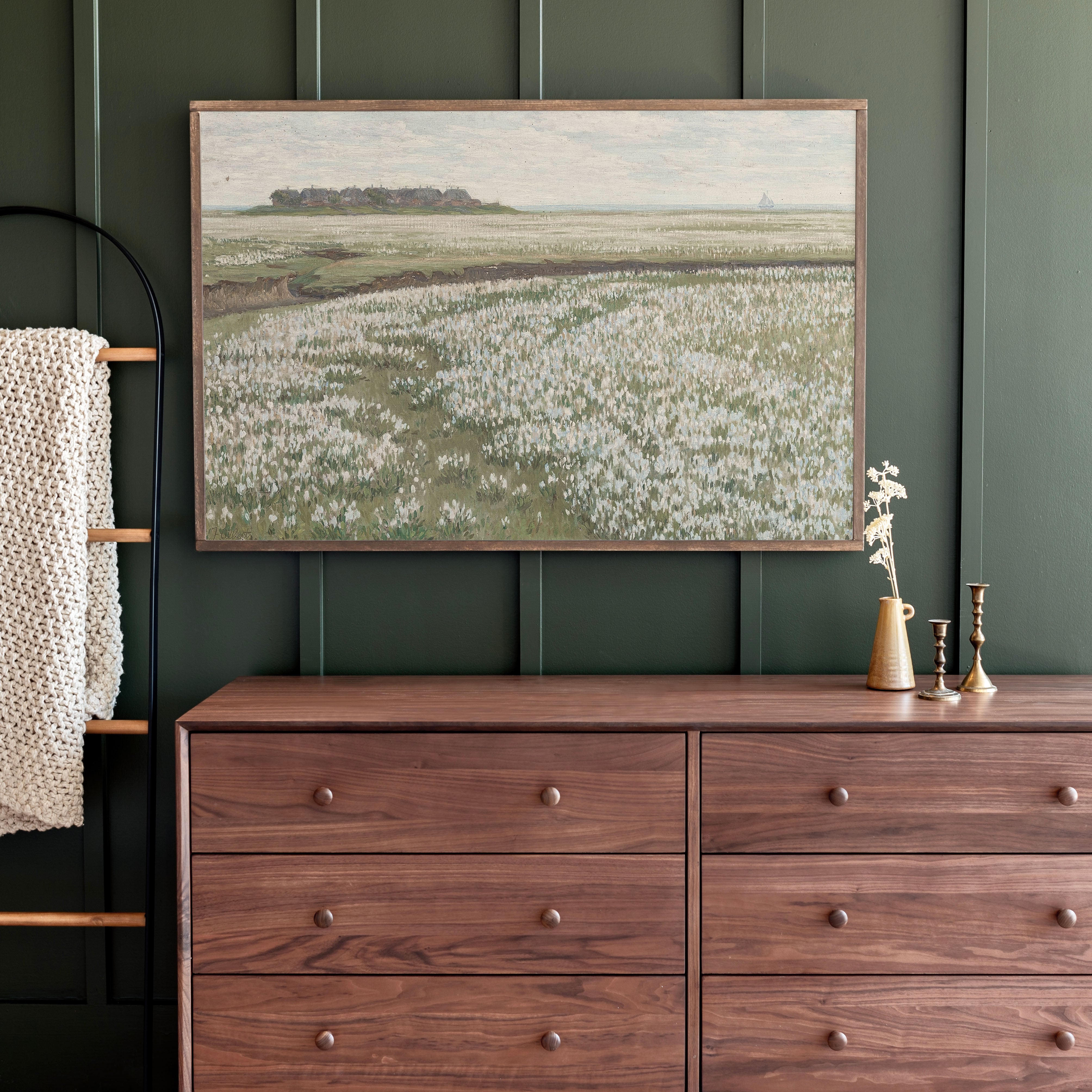 Field Of Flowers | Framed Wooden Art - Horizontal | 178