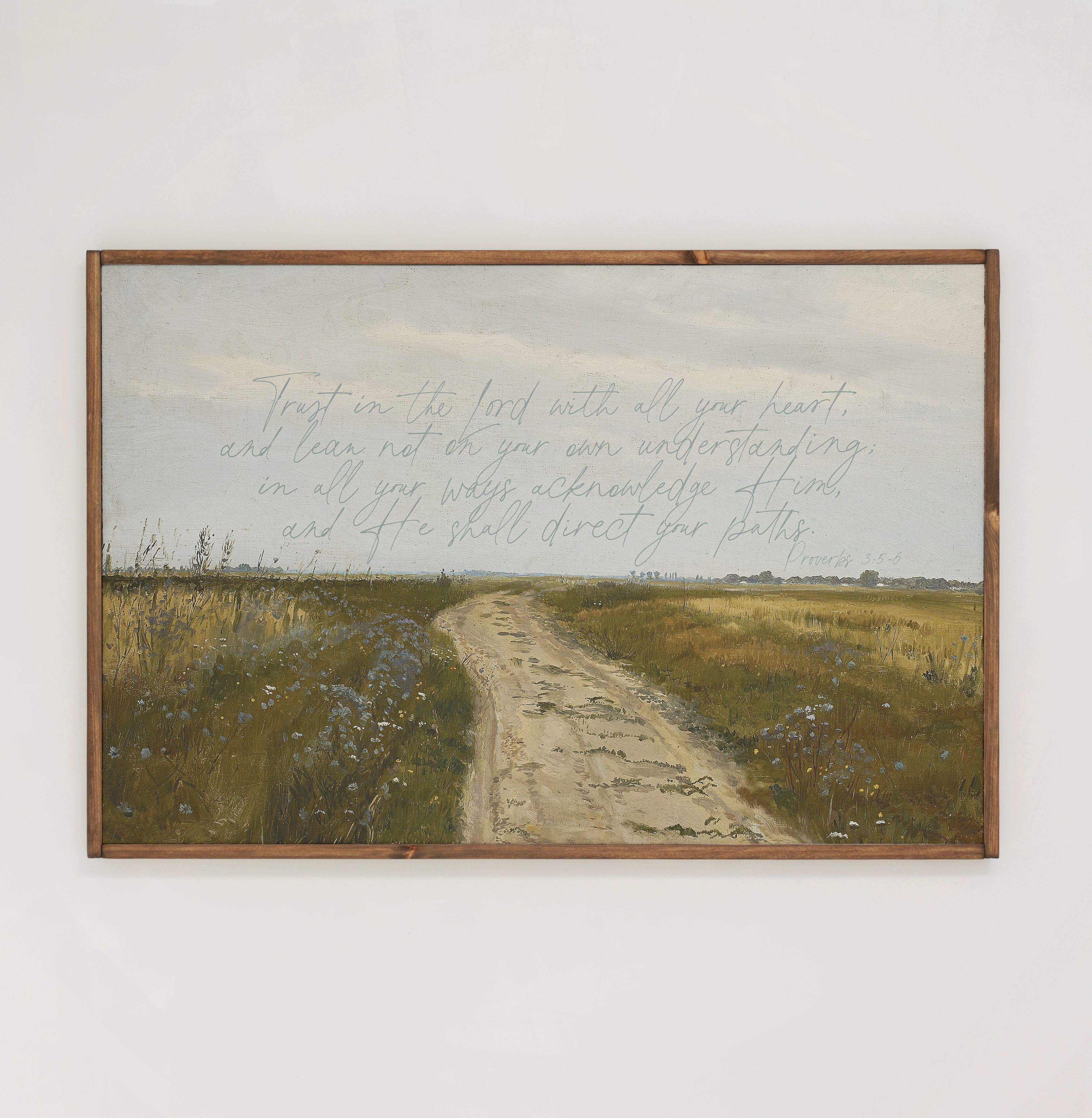Trust In The Lord | Framed Wooden Art - Horizontal | 179