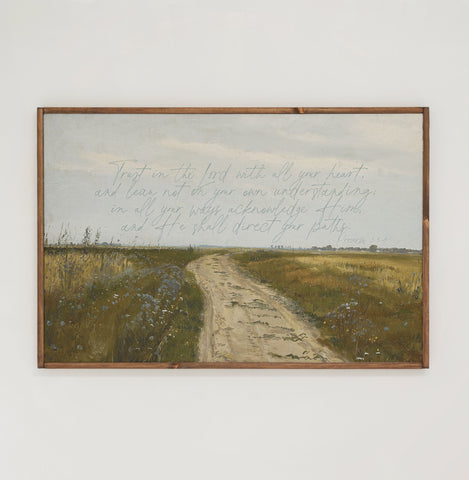 Trust In The Lord | Framed Wooden Art - Horizontal | 179