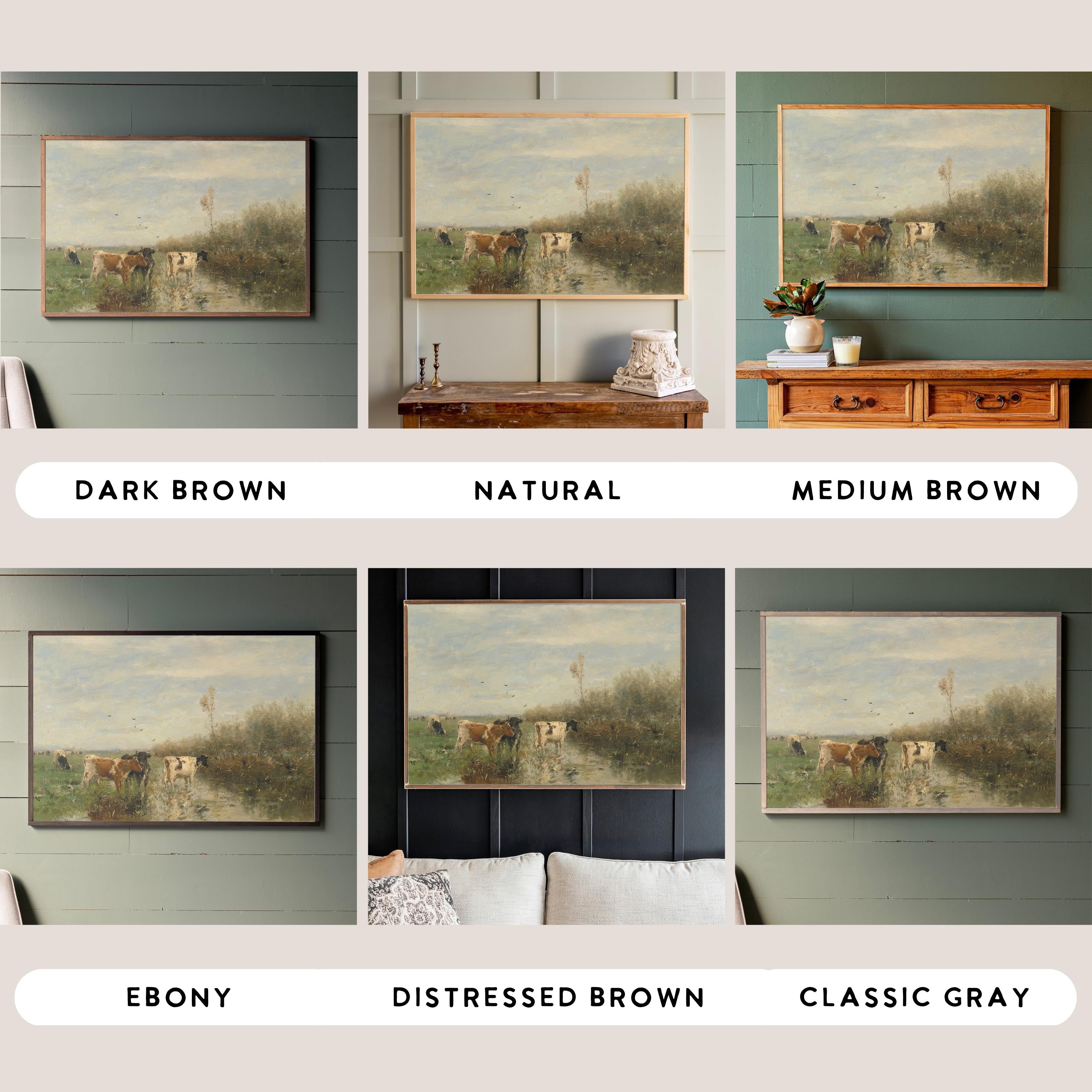 Cows Crossing | Framed Wooden Art - Horizontal | 180