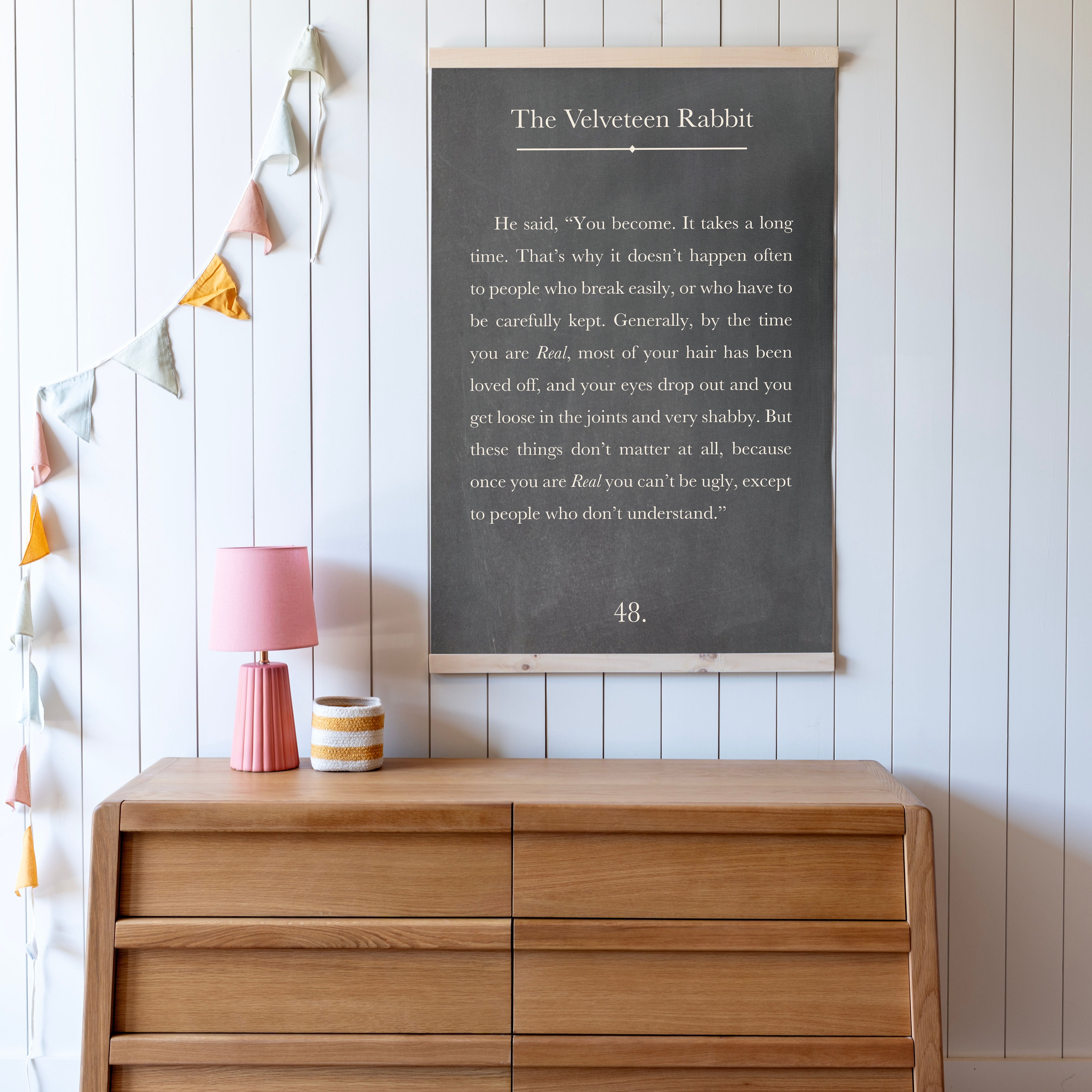 Velveteen Rabbit | Framed Wooden Art | 184