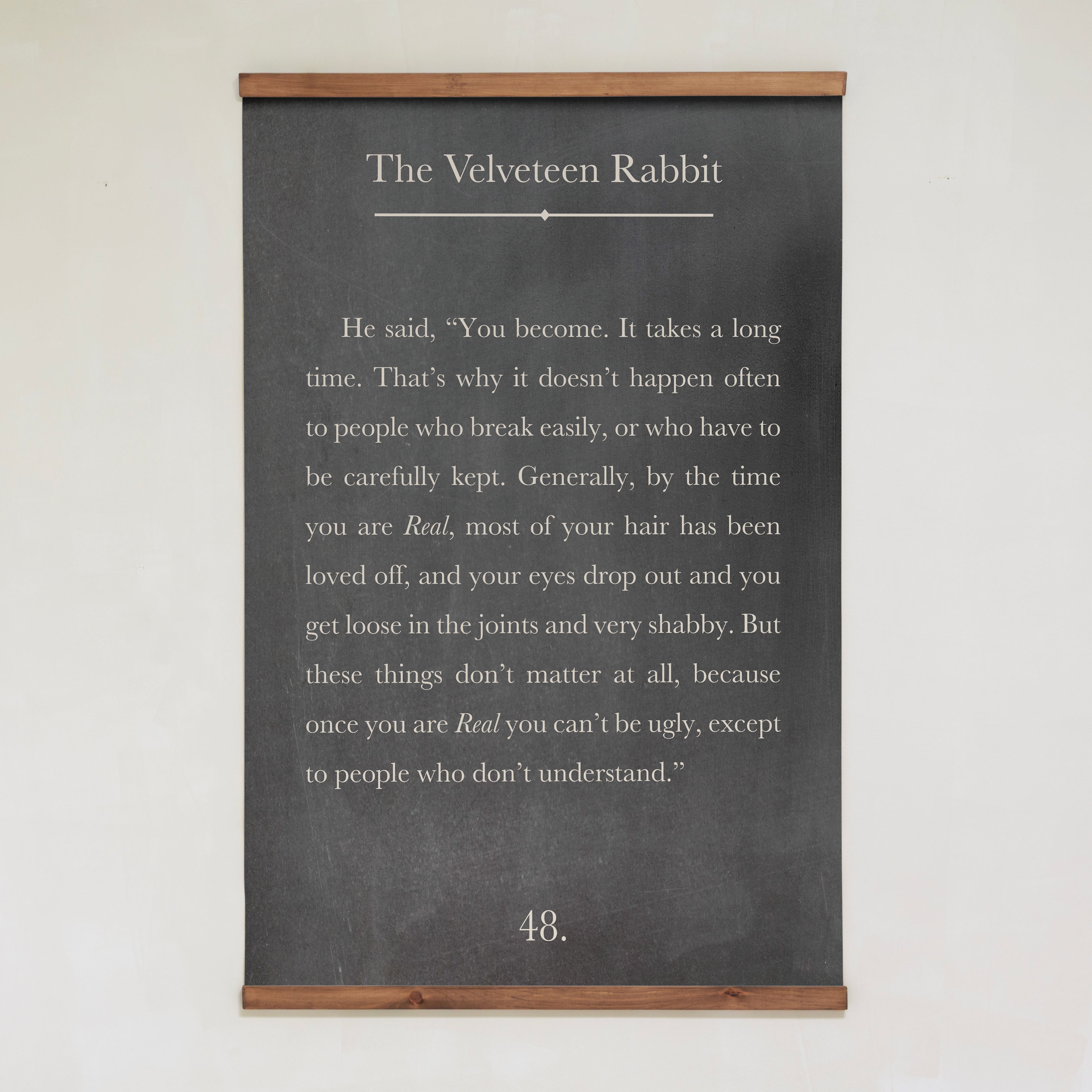 Velveteen Rabbit | Framed Wooden Art | 184