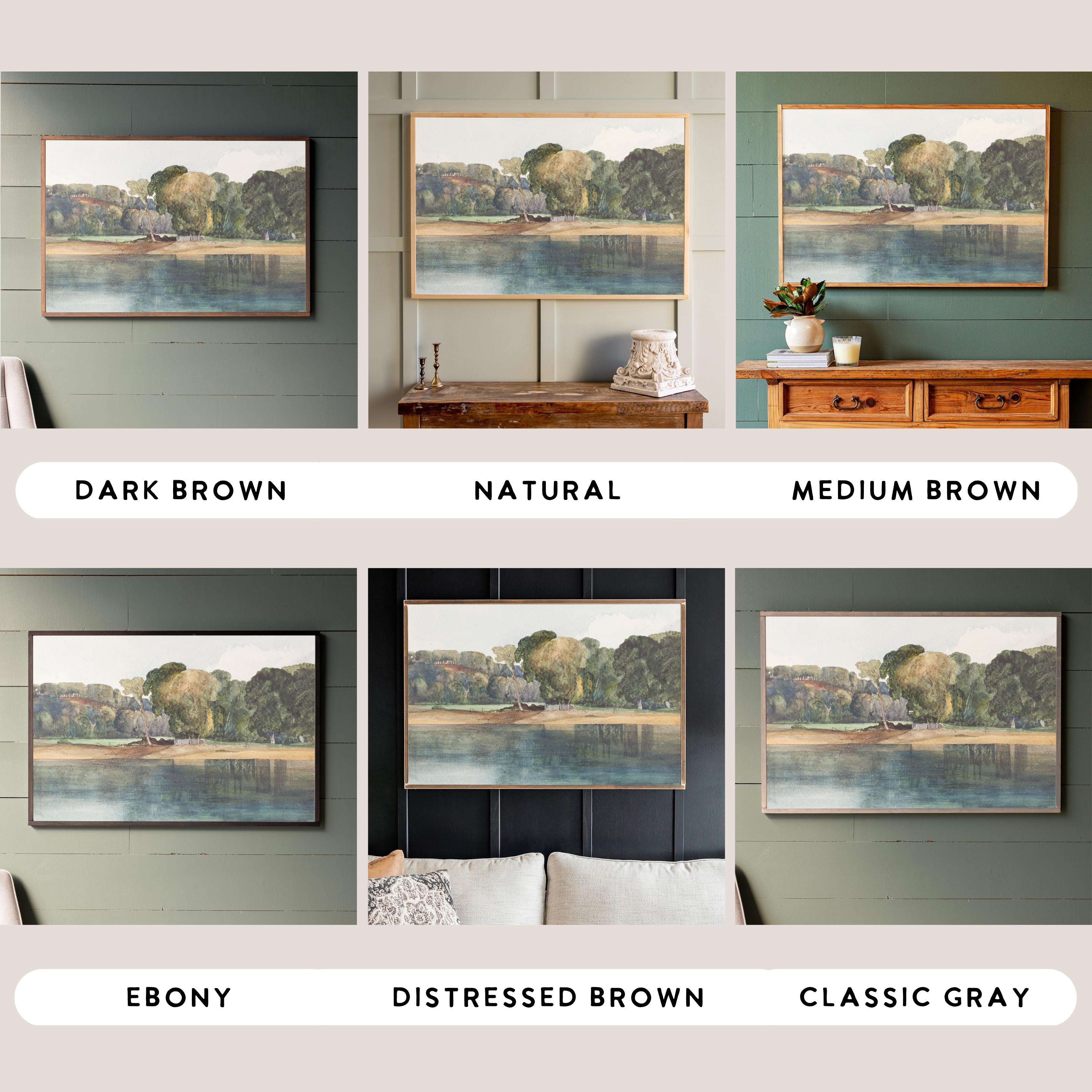 On The Pond | Framed Wooden Art - Horizontal | 188