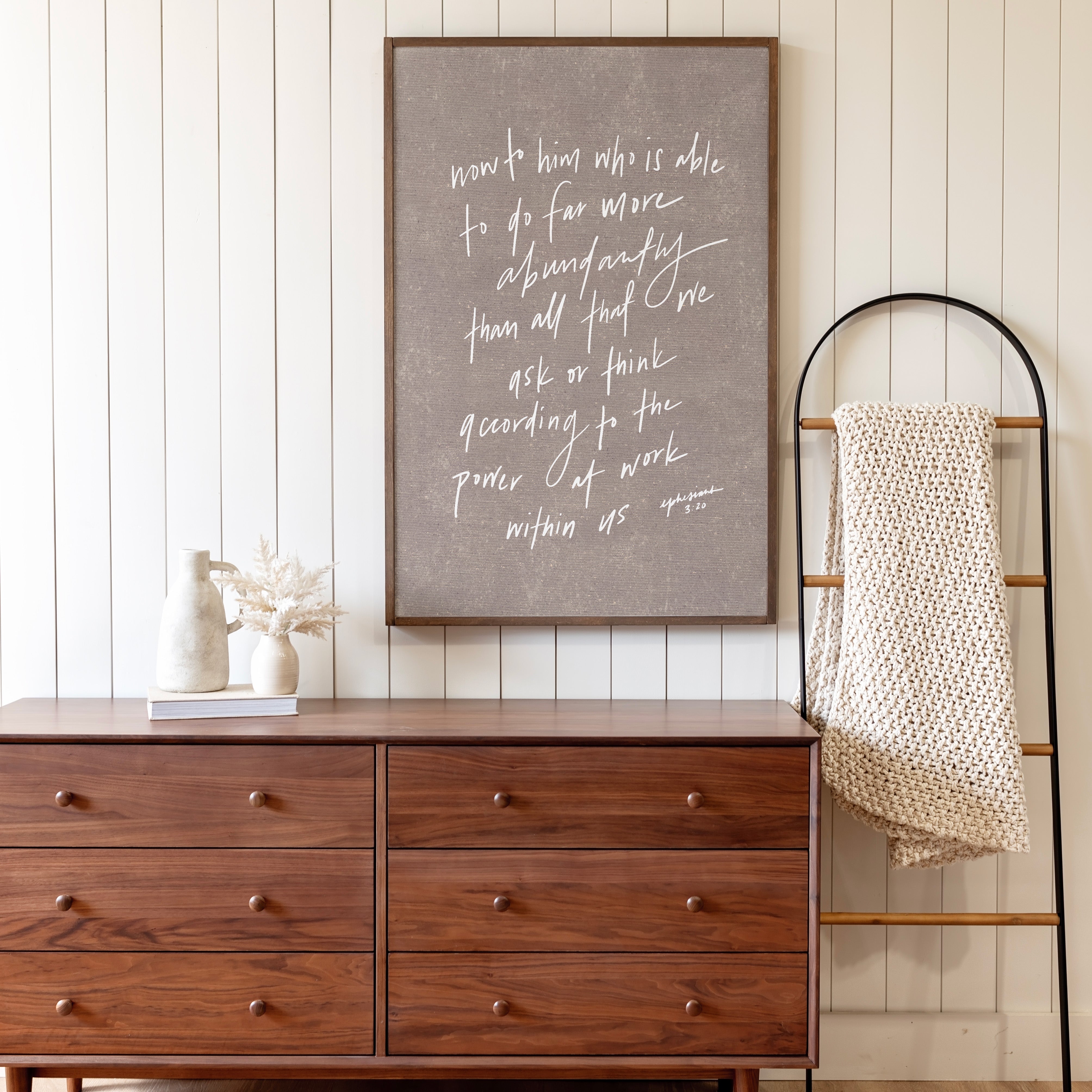 More Than We Ask | Framed Wood Art | 191