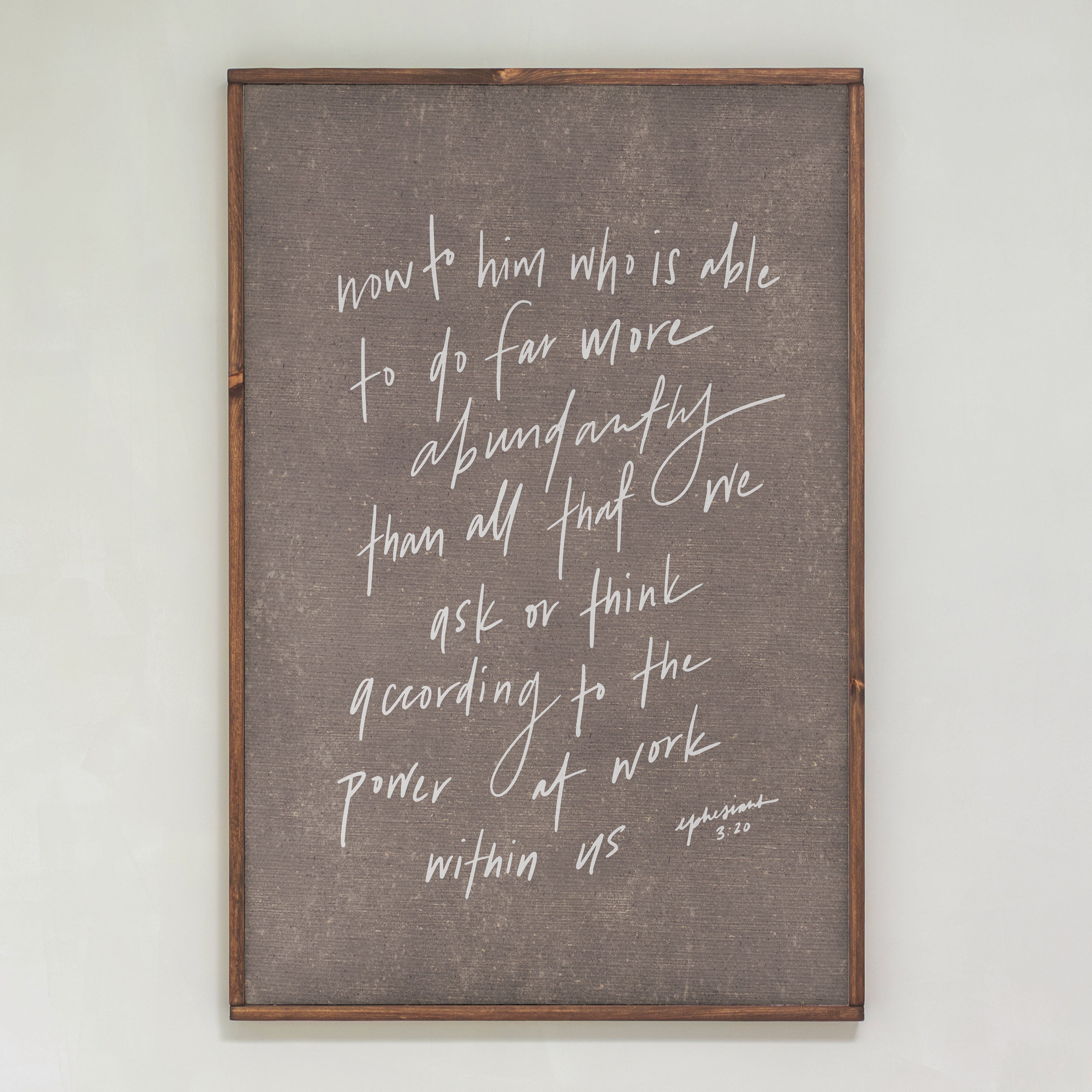 More Than We Ask | Framed Wood Art | 191
