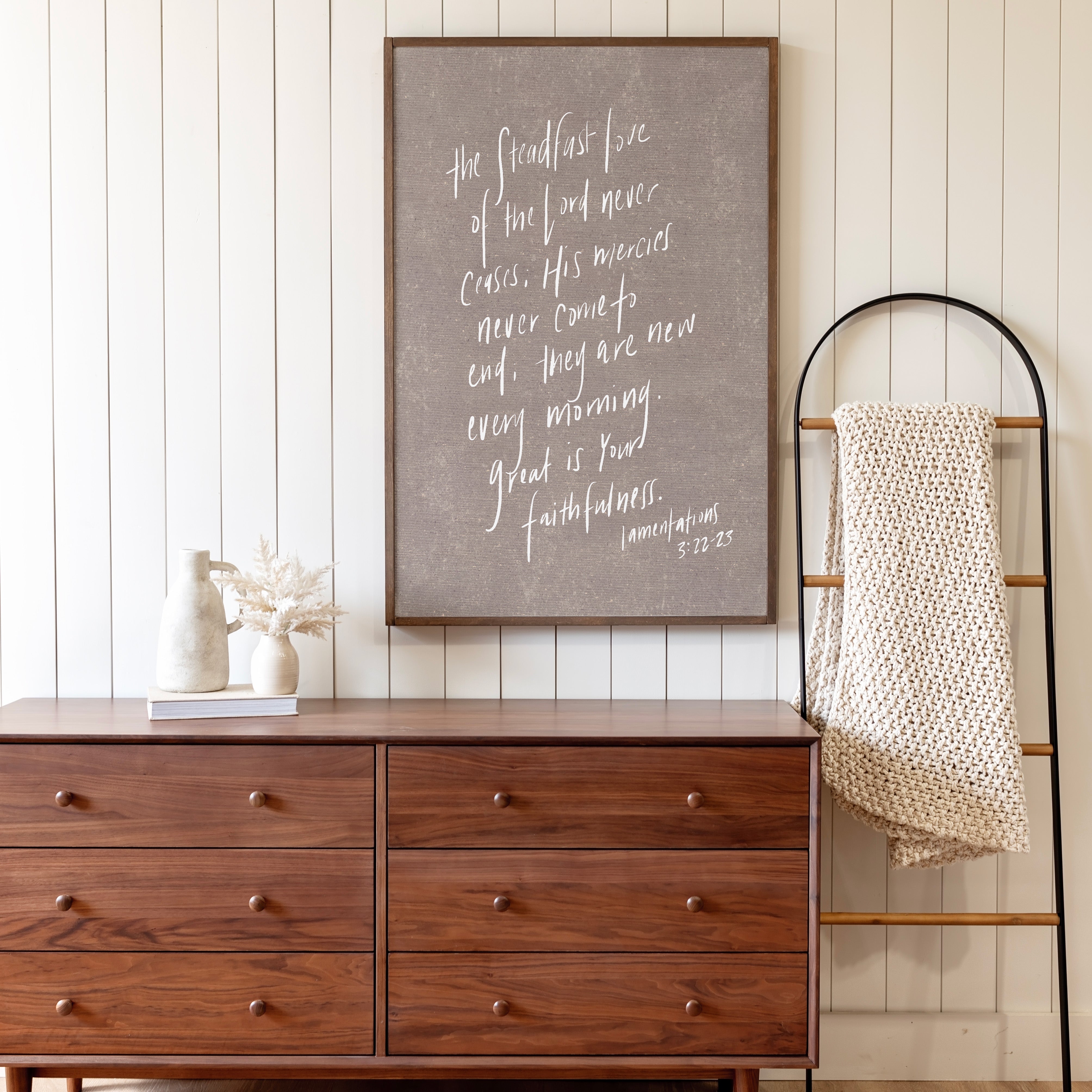 Great Is Your Faithfulness | Framed Wood Art | 195