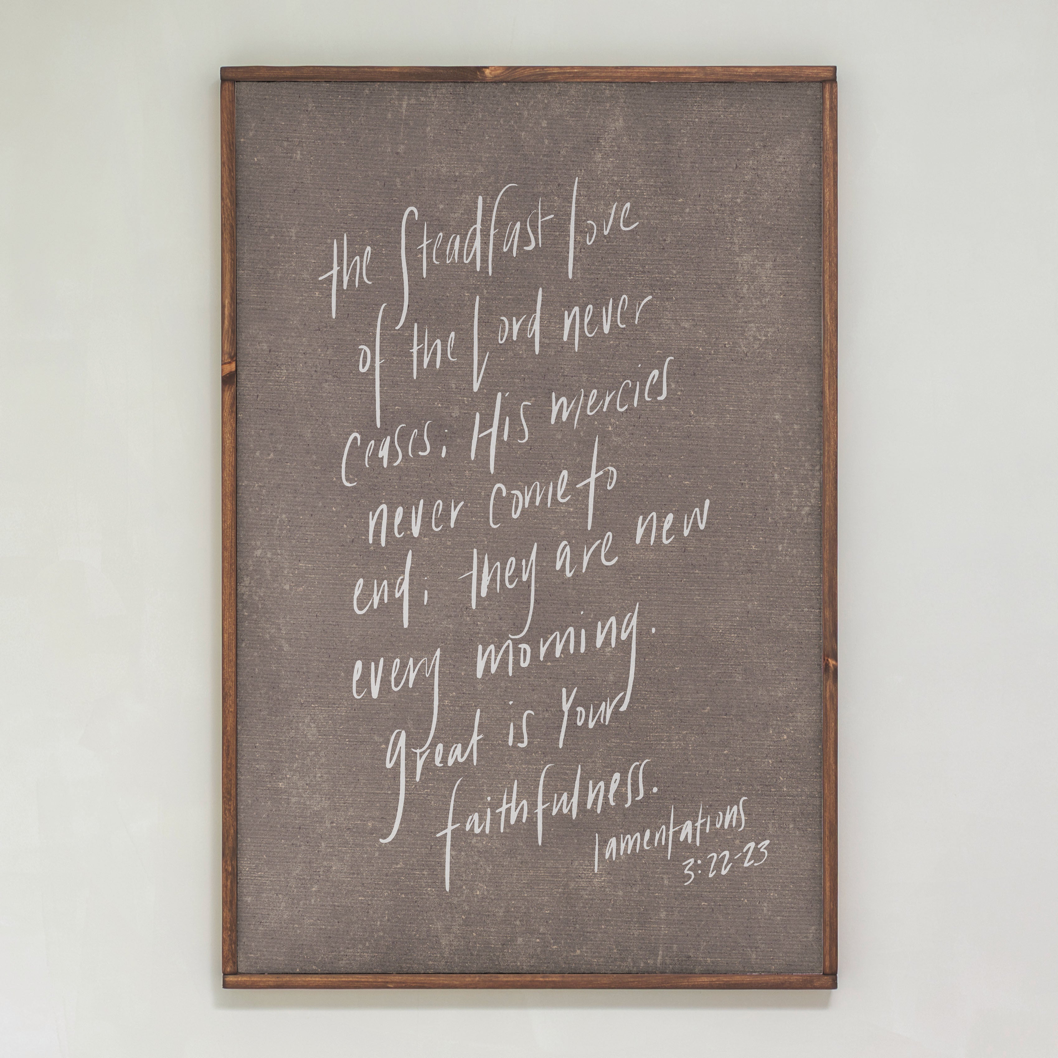 Great Is Your Faithfulness | Framed Wood Art | 195