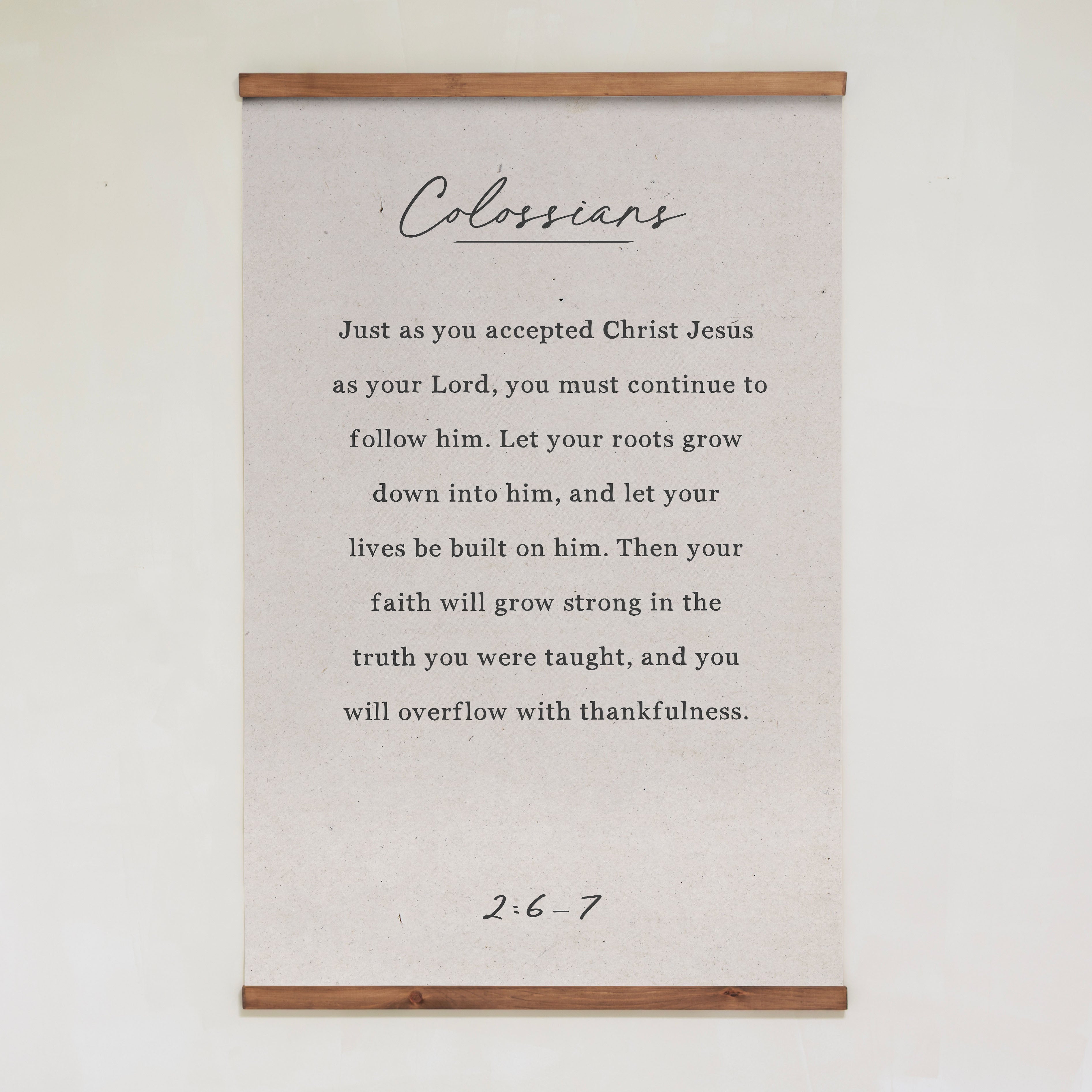 Colossians 2:6-7 | Vertical Tapestry | 199
