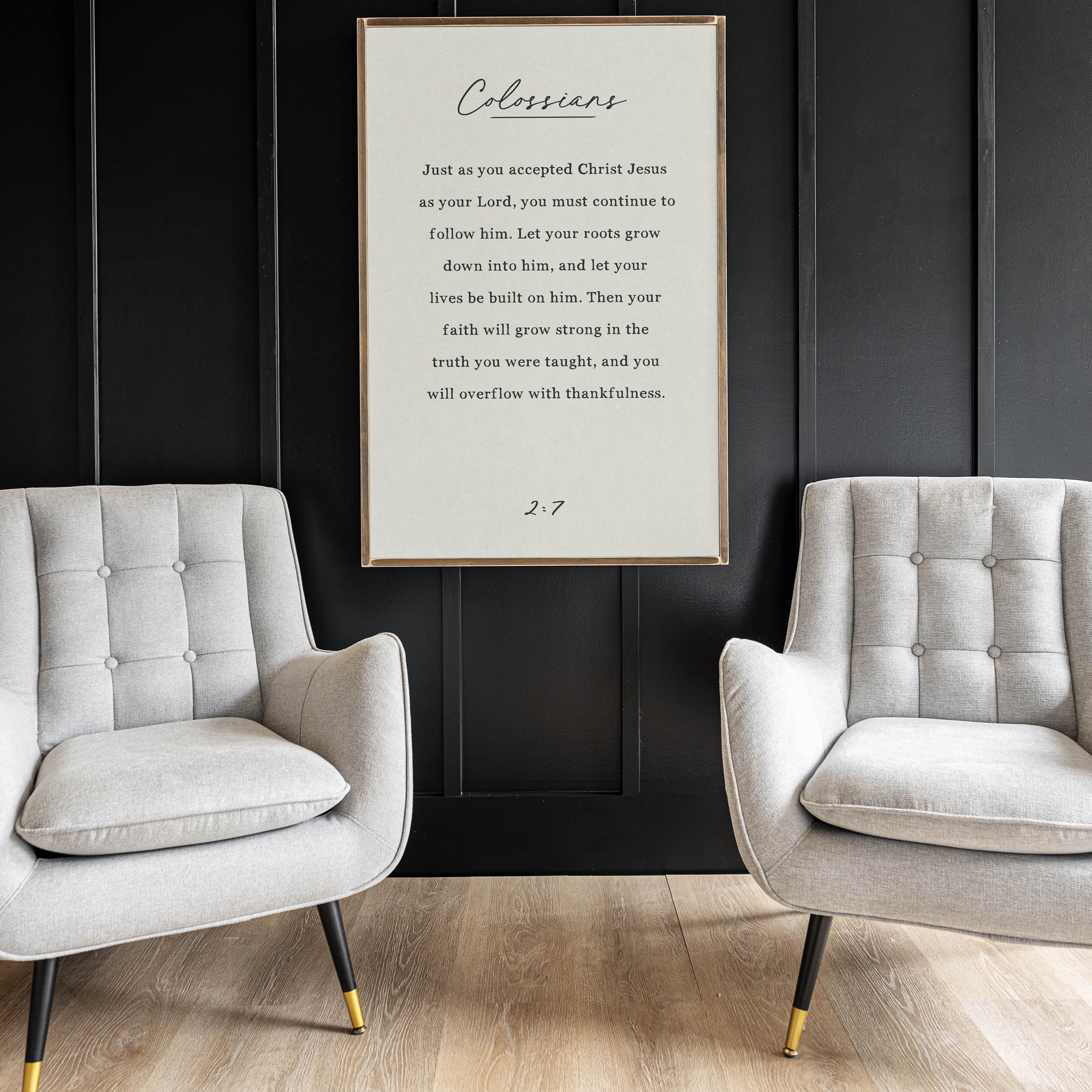 Colossians 2:7 | Framed Wood Art | 199