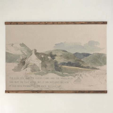 Built On The Rock | Horizontal Tapestry | 201