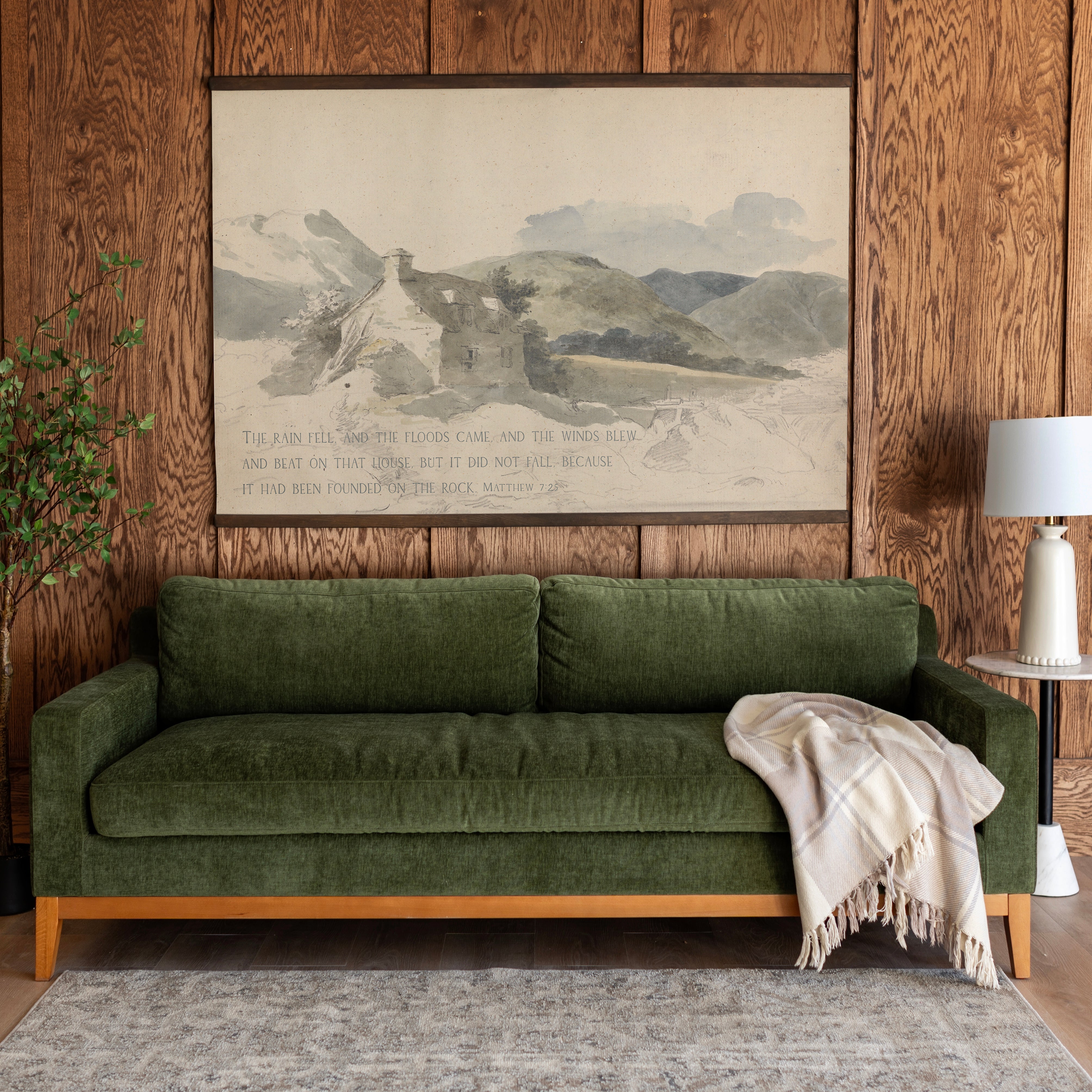 Built On The Rock | Horizontal Tapestry | 201