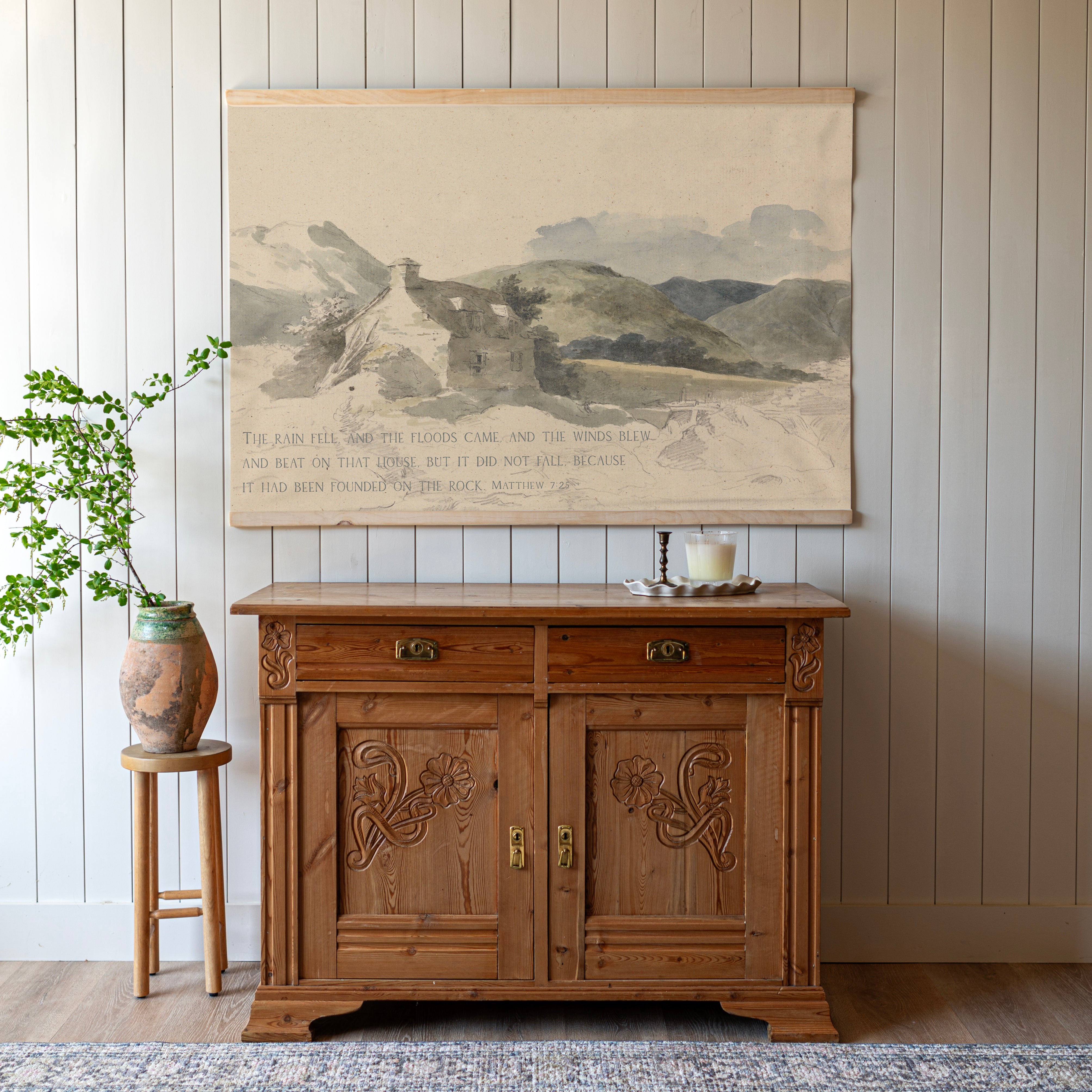 Built On The Rock | Horizontal Tapestry | 201
