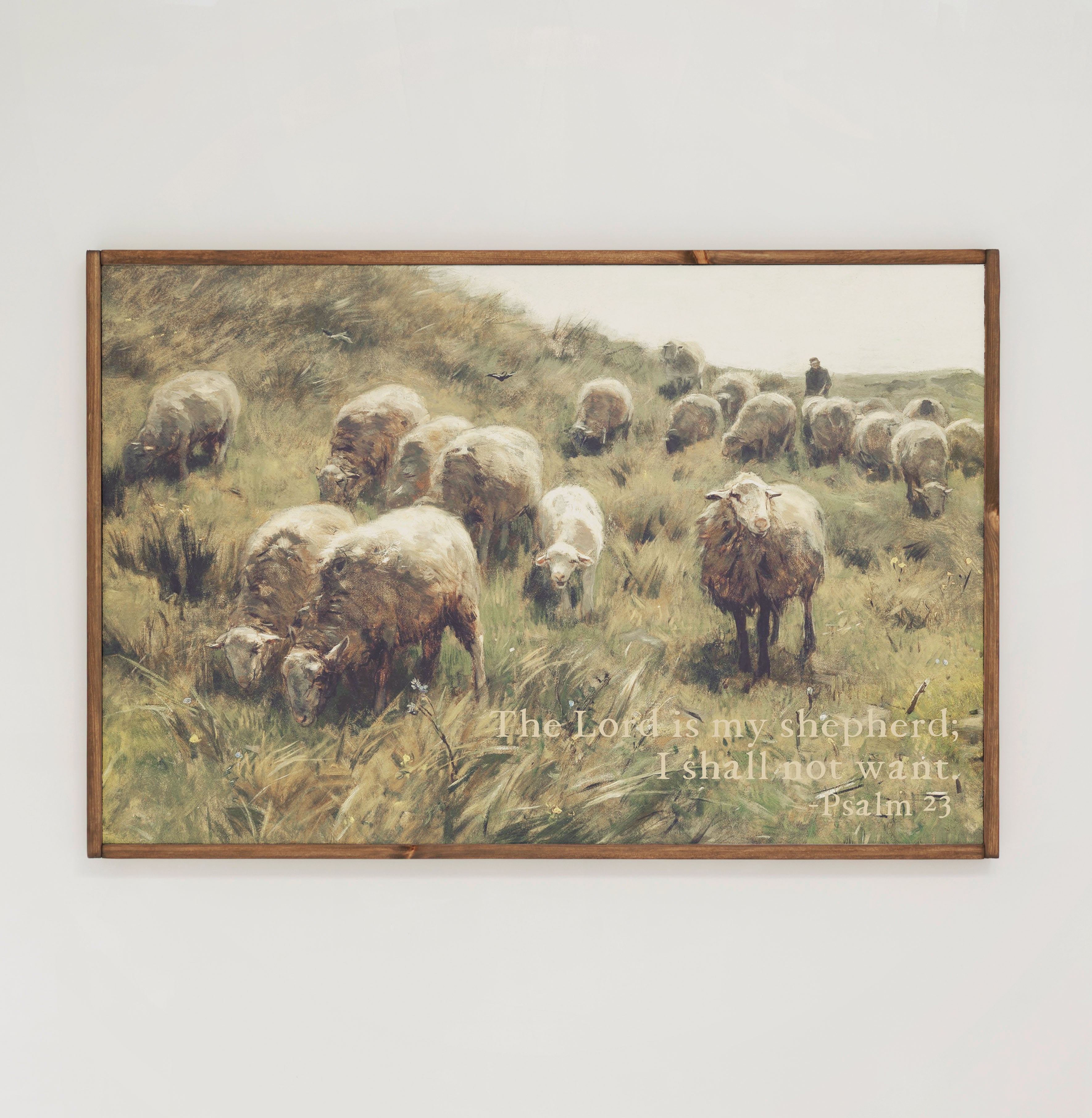 Psalm 23 | Framed Wooden Art - Horizontal | 205