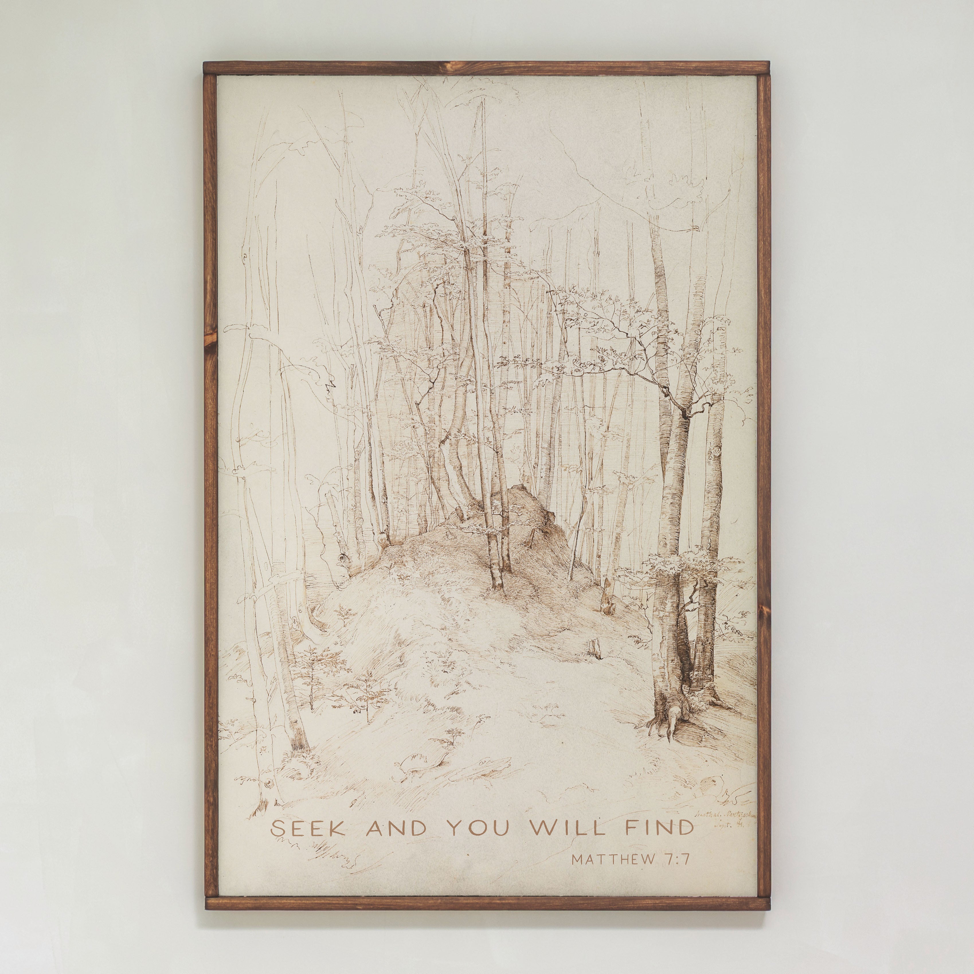 Seek and You Will Find | Framed Wood Art | 206