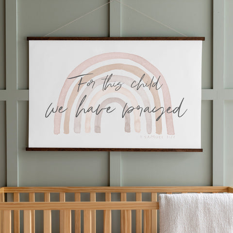 For This Child We Have Prayed Hanging Canvas | 209