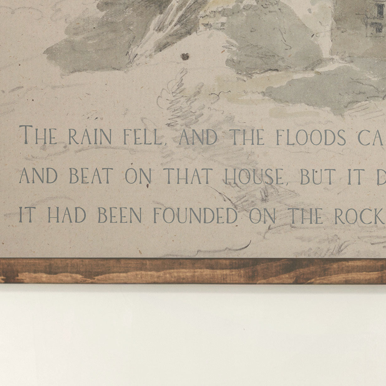 Built On The Rock | Horizontal Tapestry | 201