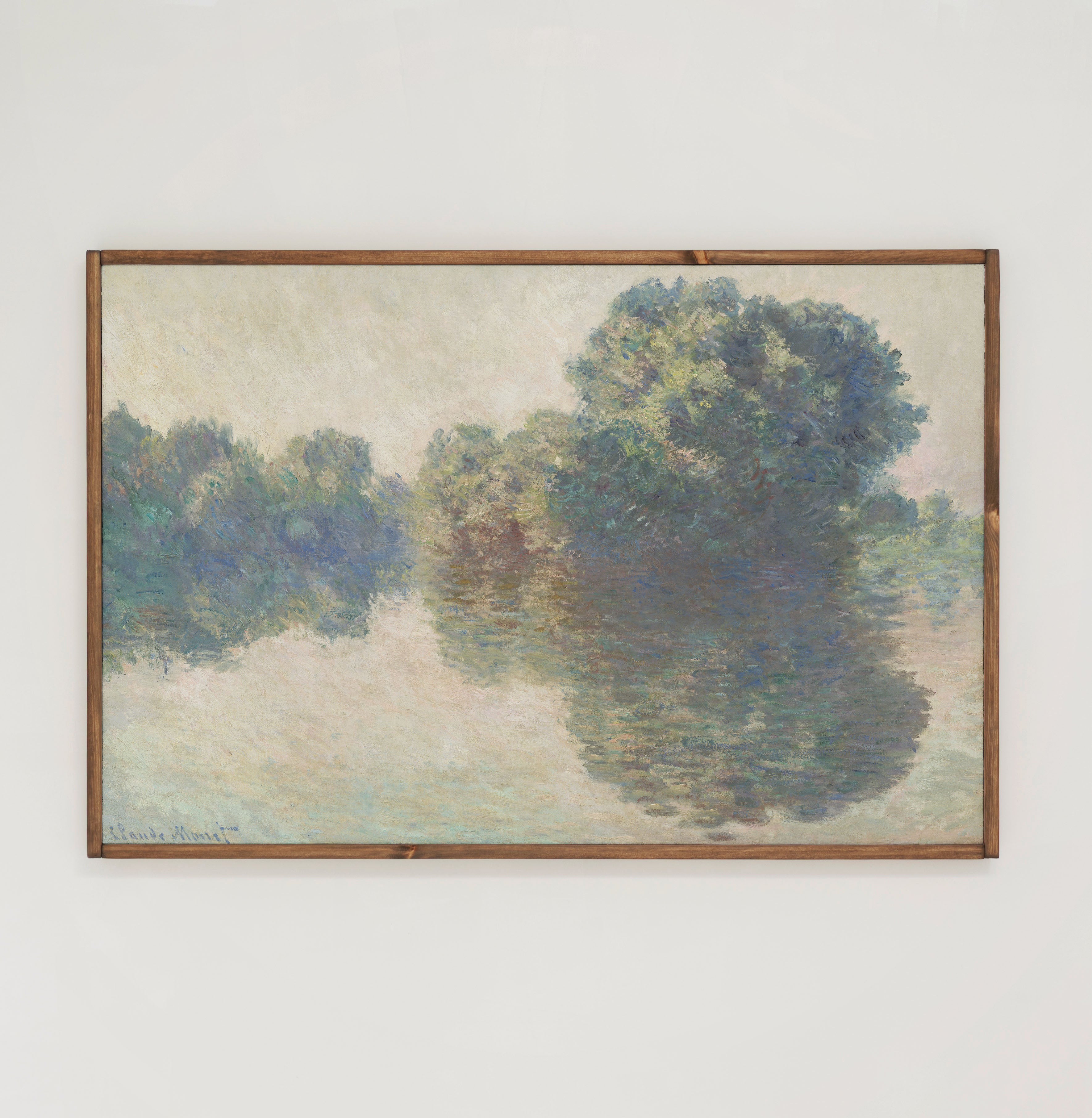 The Siene at Giverny | Framed Wooden Art - Horizontal | 217