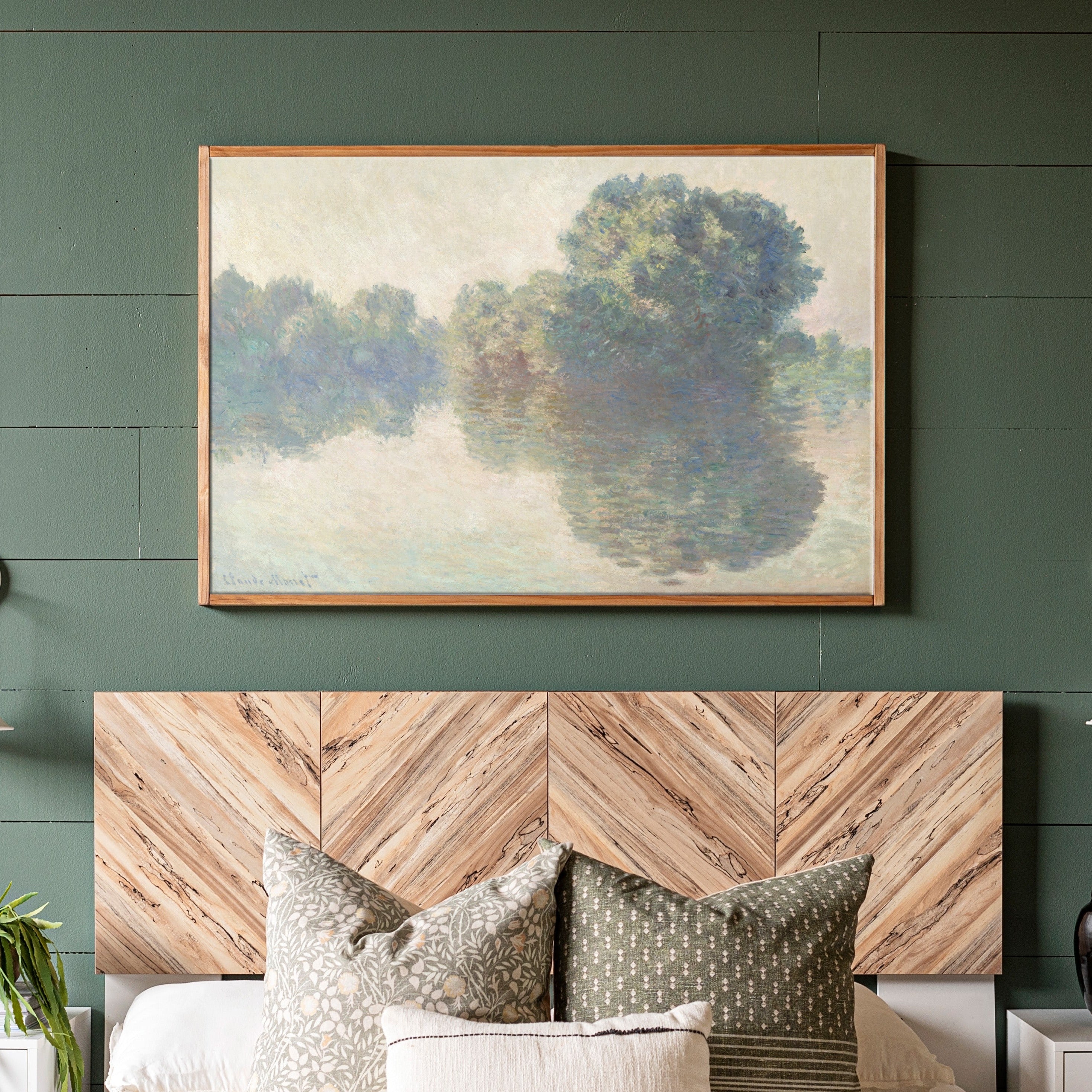 The Siene at Giverny | Framed Wooden Art - Horizontal | 217