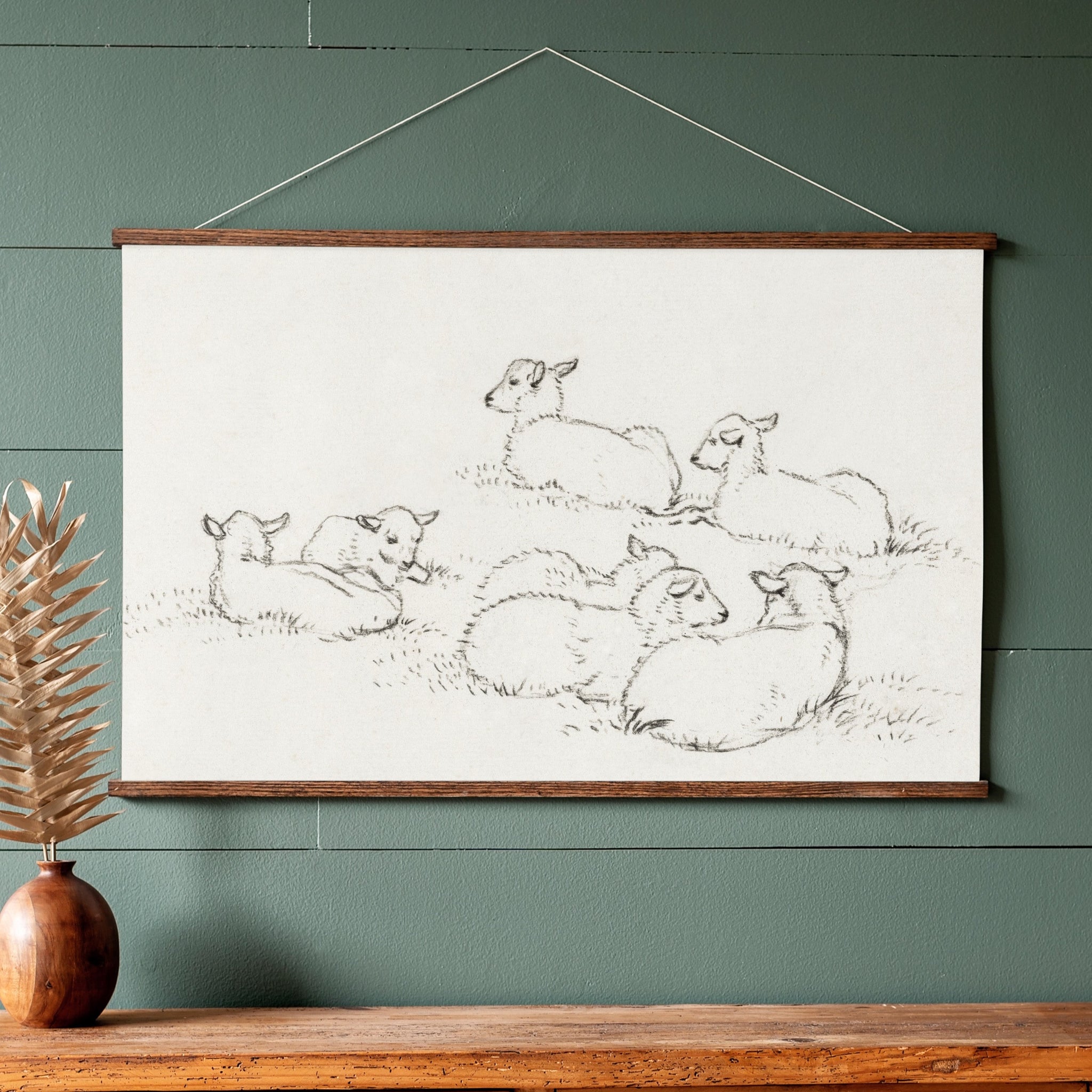 Sweet Little Lambs Hanging Canvas | 228