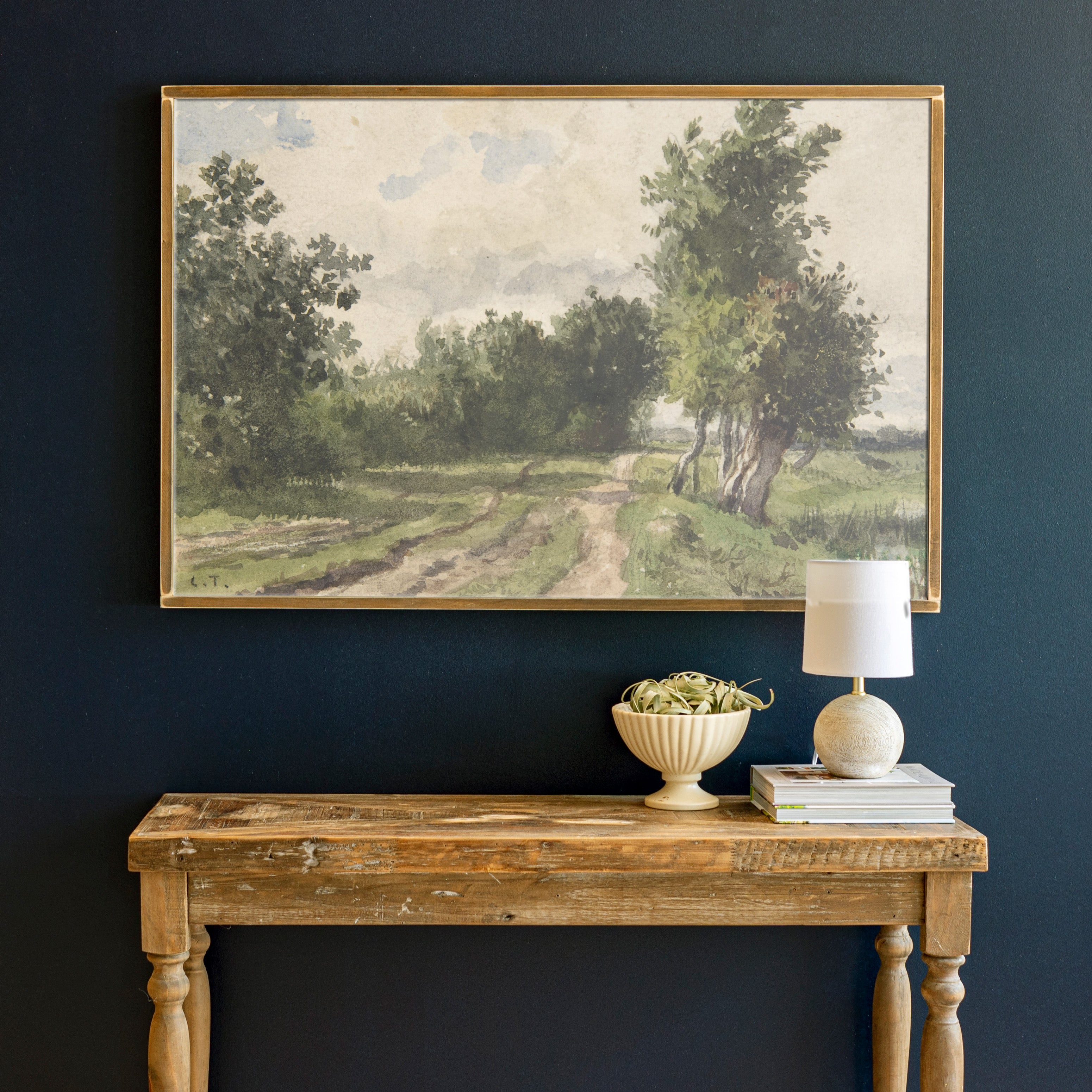Green Trees | Framed Wooden Art - Horizontal | 230
