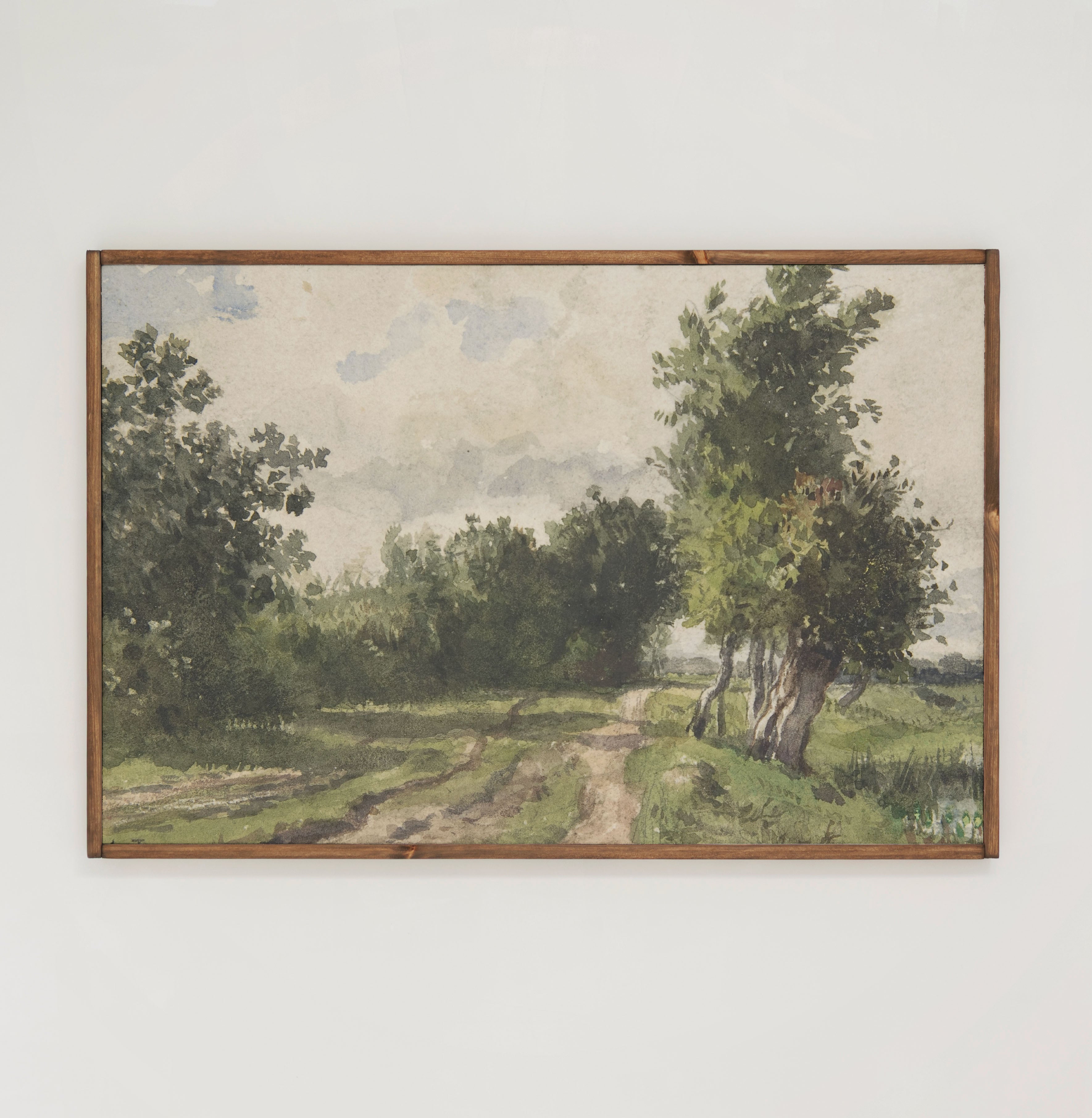 Green Trees | Framed Wooden Art - Horizontal | 230