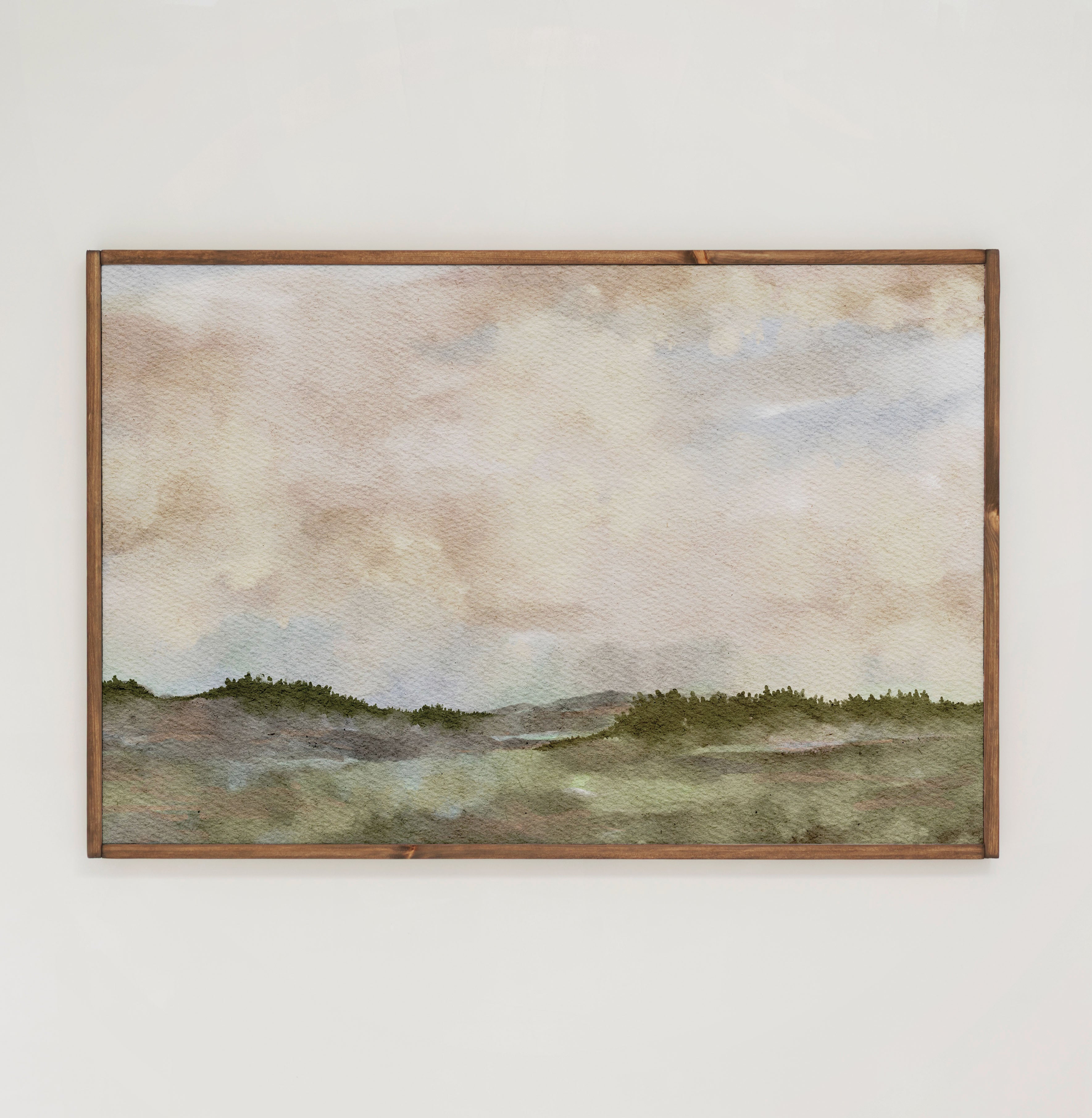 Muted Sky Art | Framed Wooden Art - Horizontal | 245