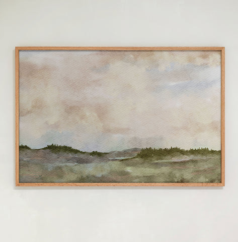 "Muted Sky" Large Framed Art | Horizontal | 245