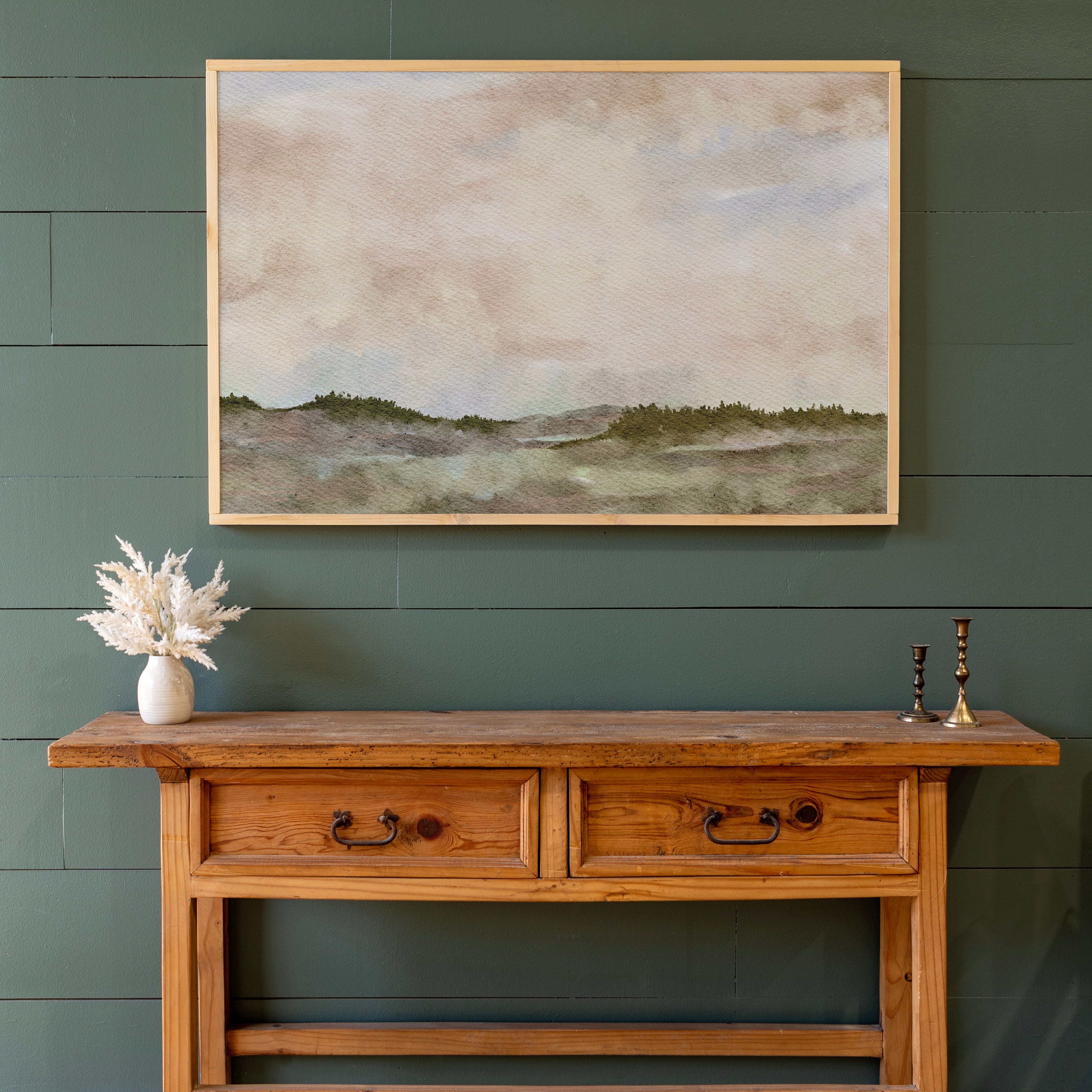 Muted Sky Art | Framed Wooden Art - Horizontal | 245