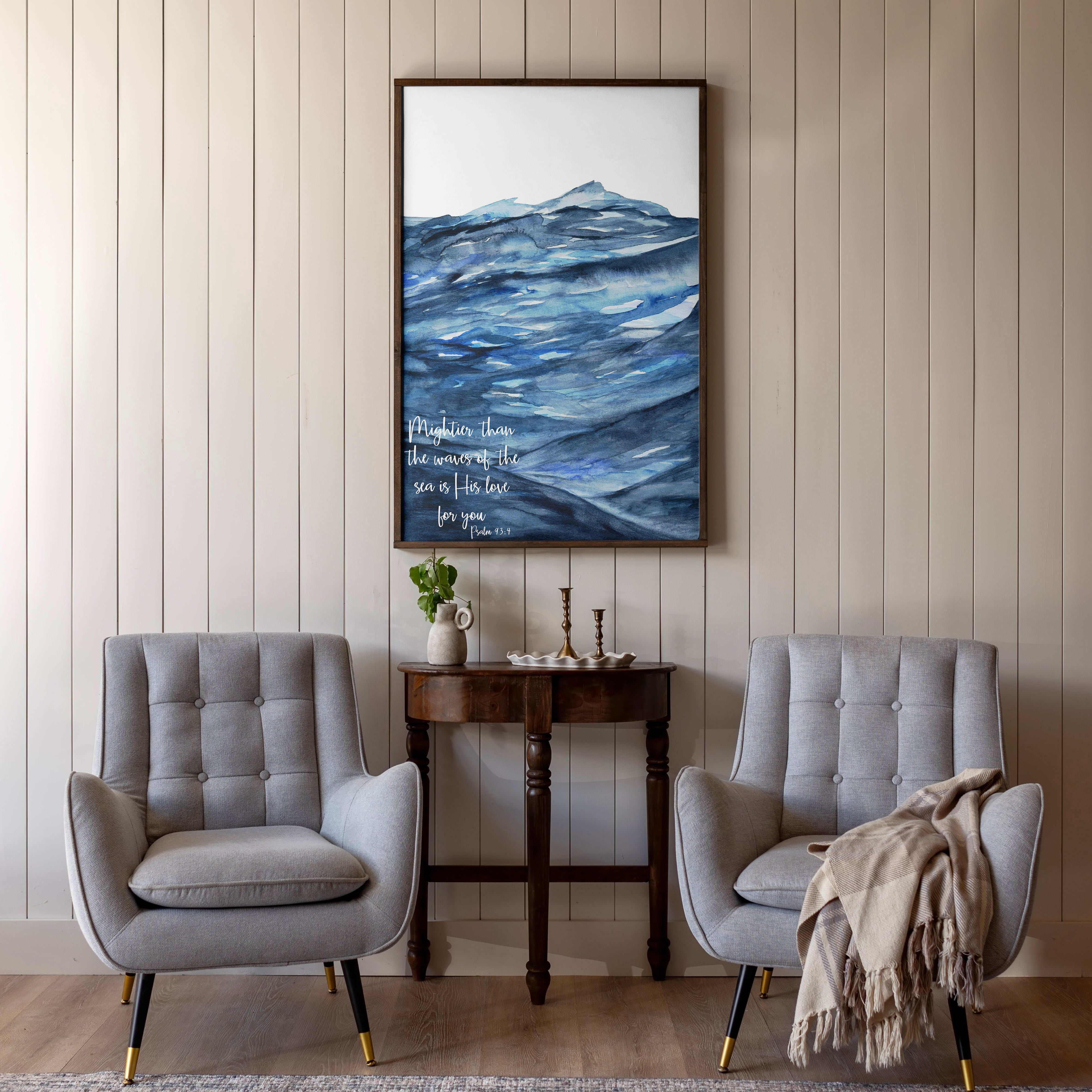 Mightier Than The Waves | Framed Wood Art | 264