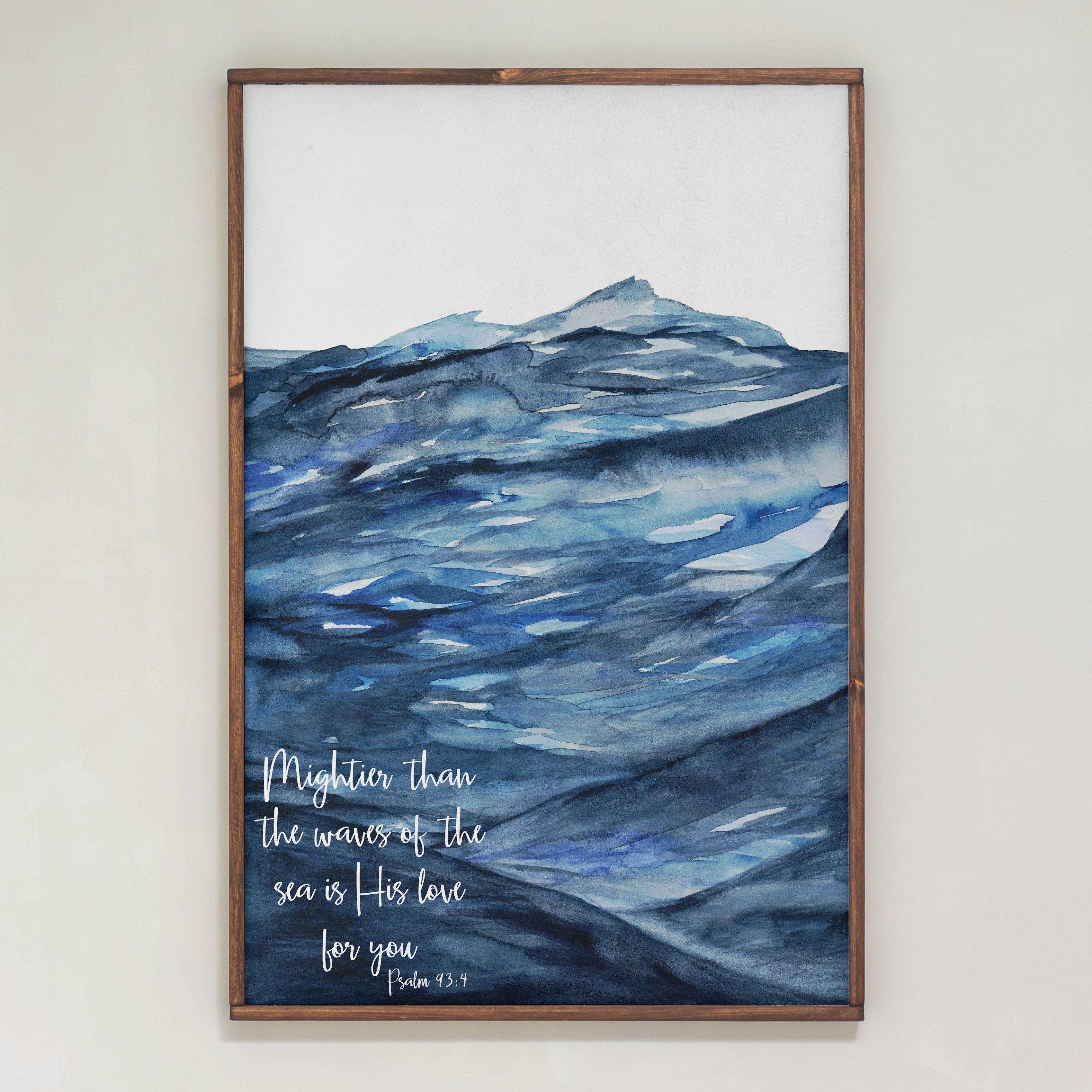 Mightier Than The Waves | Framed Wood Art | 264