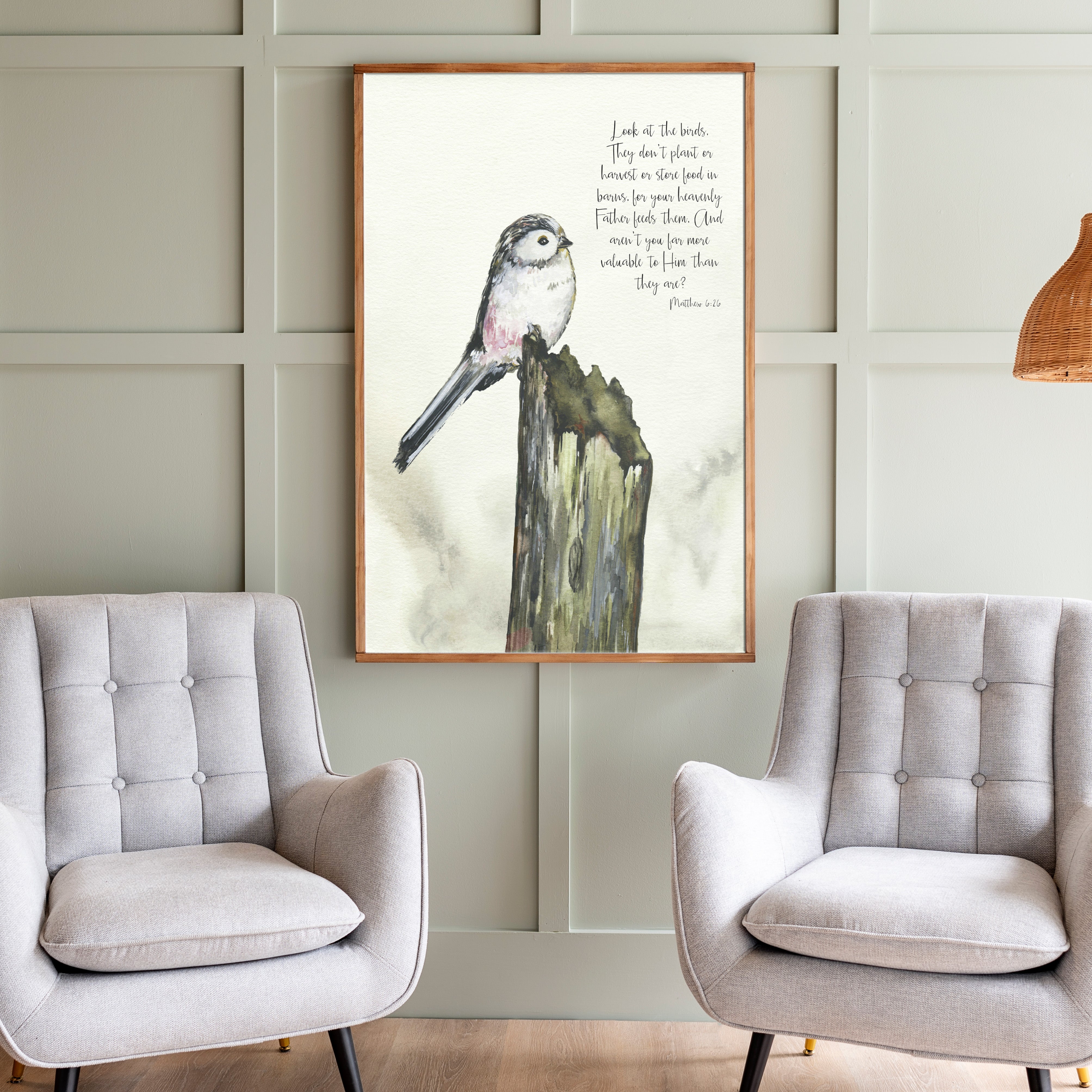 Look At The Birds | Framed Wood Art | 268