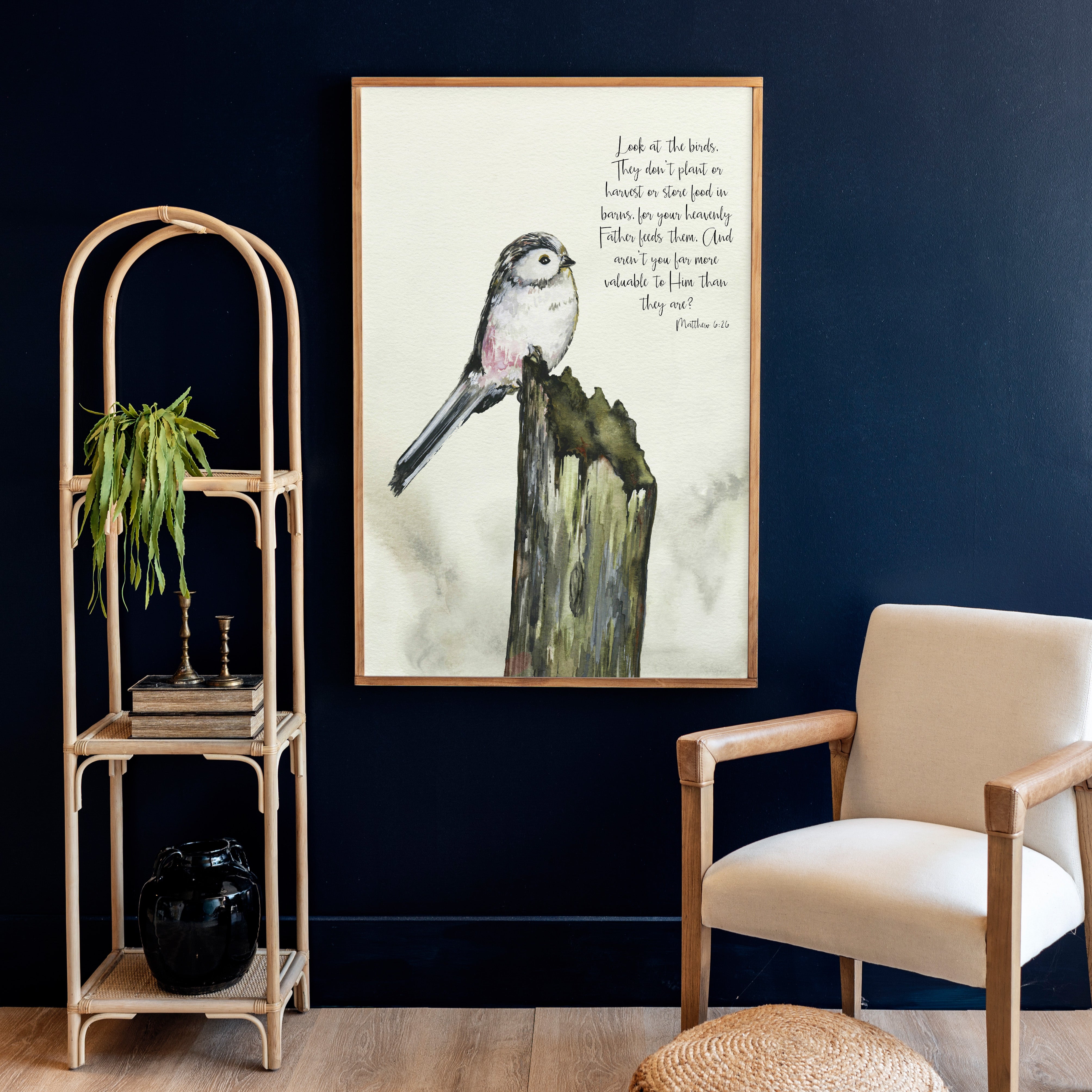 Look At The Birds | Framed Wood Art | 268