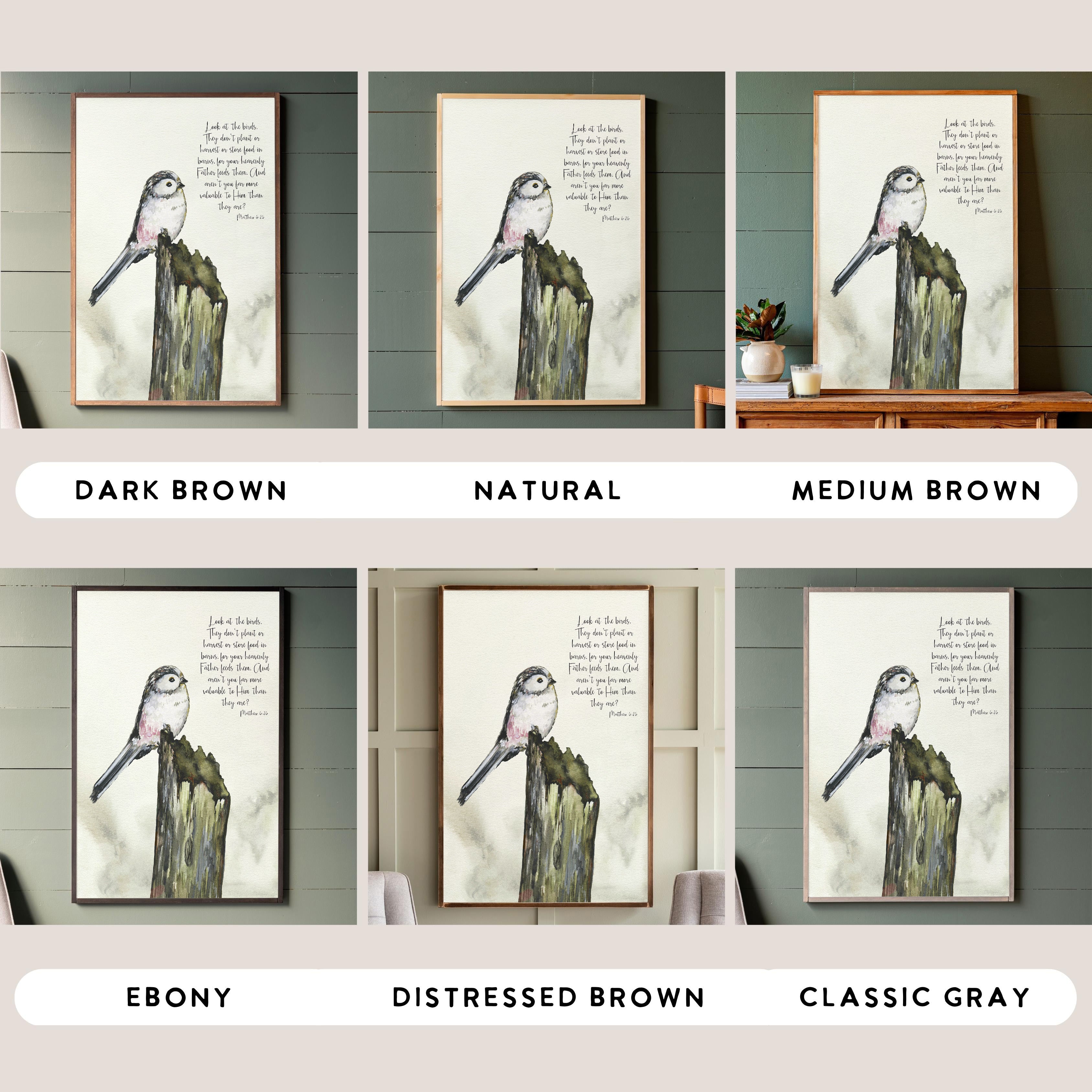 Look At The Birds | Framed Wood Art | 268