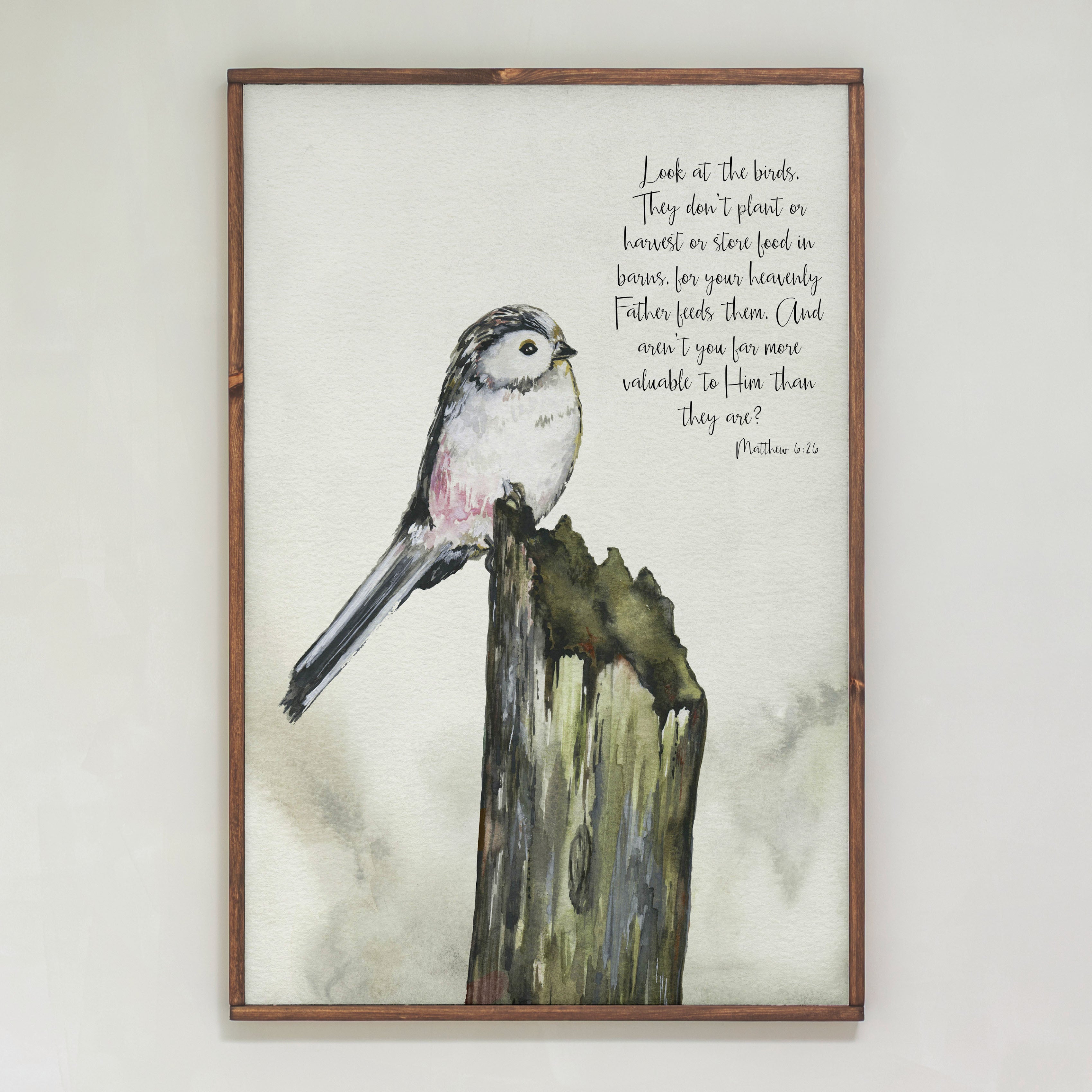 Look At The Birds | Framed Wood Art | 268