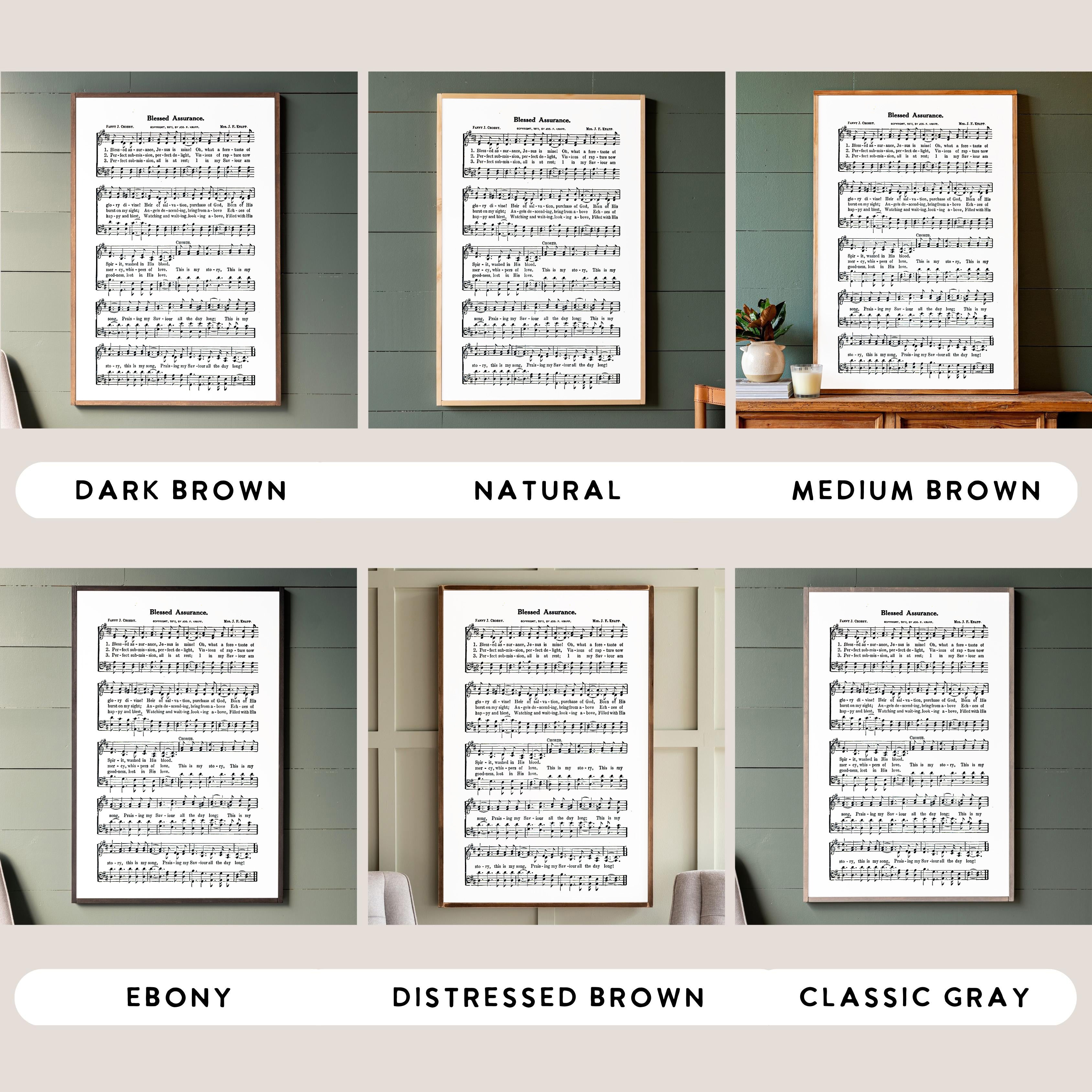 Blessed Assurance Hymn | Framed Wood Art | 274