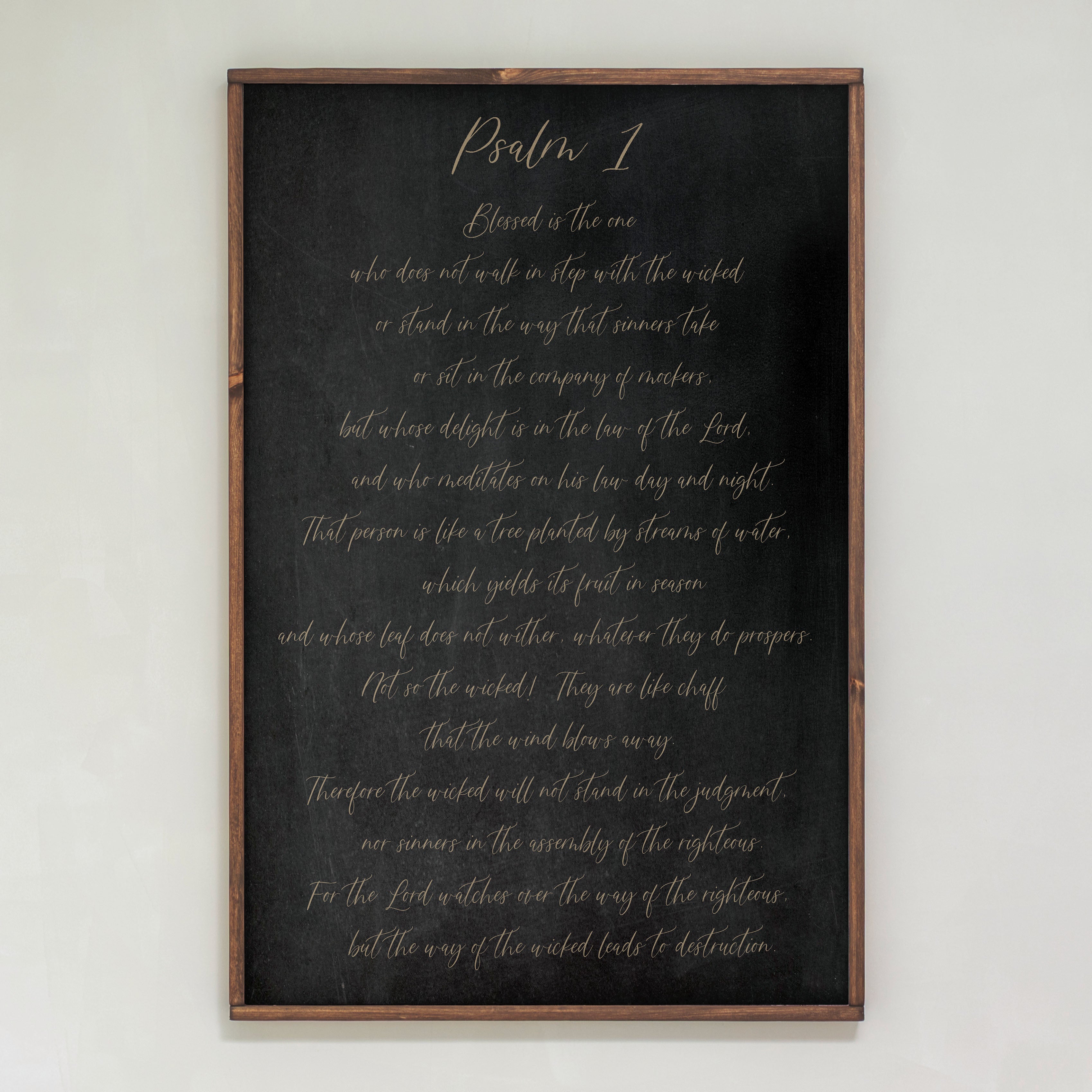 Psalm 1 | Framed Wooden Art | 299