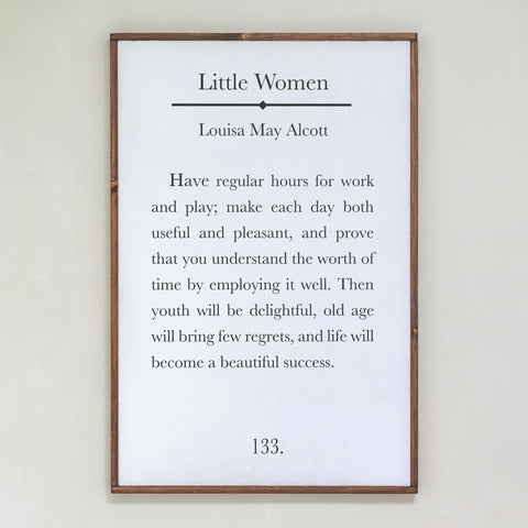 Little Women | Framed Wooden Art | 301