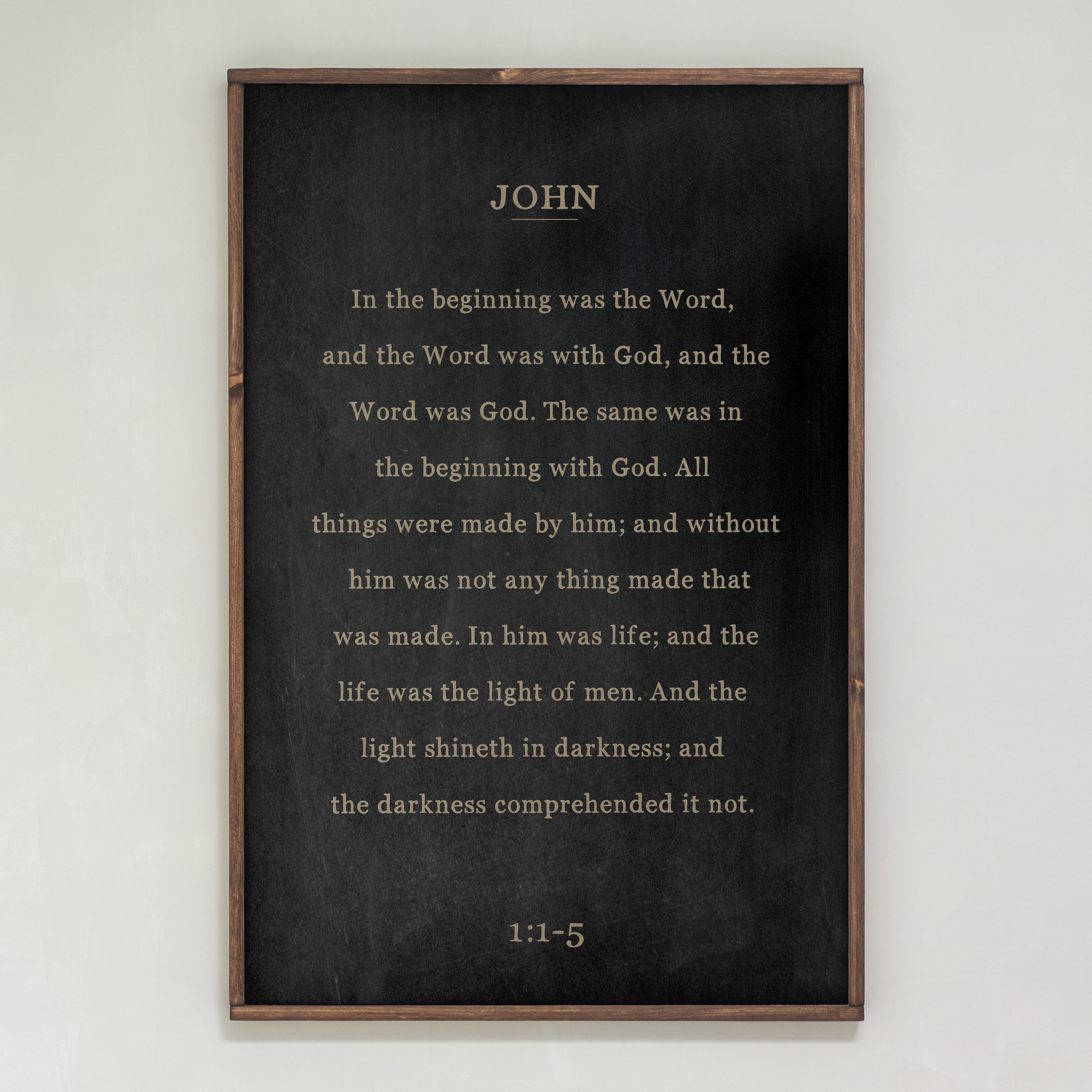 In The Beginning | Framed Wooden Art | 302