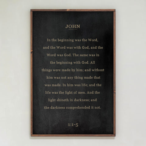 In The Beginning | Framed Wooden Art | 302