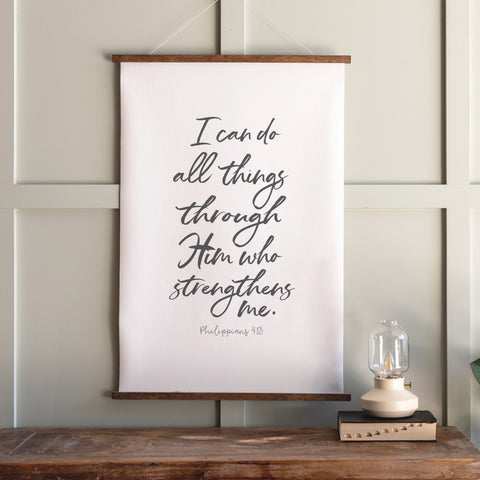 I Can Do All Things Through Christ Hanging Canvas | 363