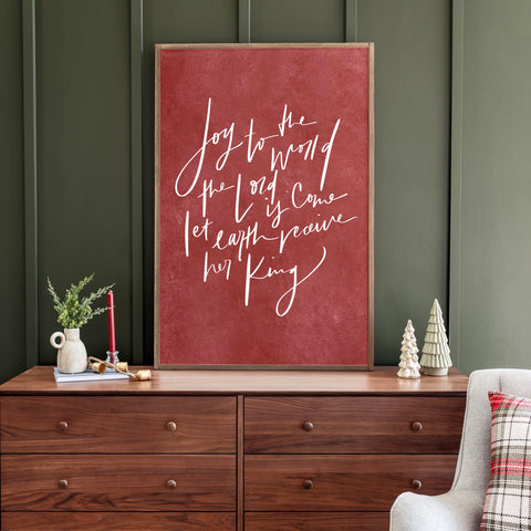 "Joy to the World" | Hand Lettered | 370