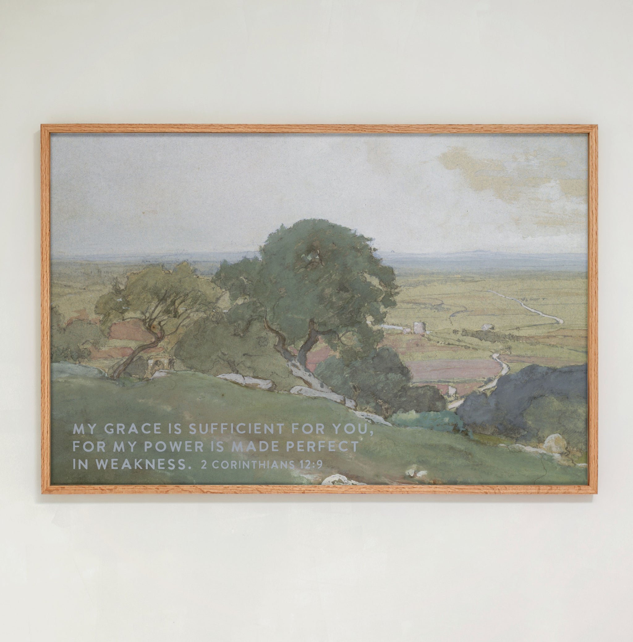 "My Grace Is Sufficient" Framed Canvas | Horizontal | 402