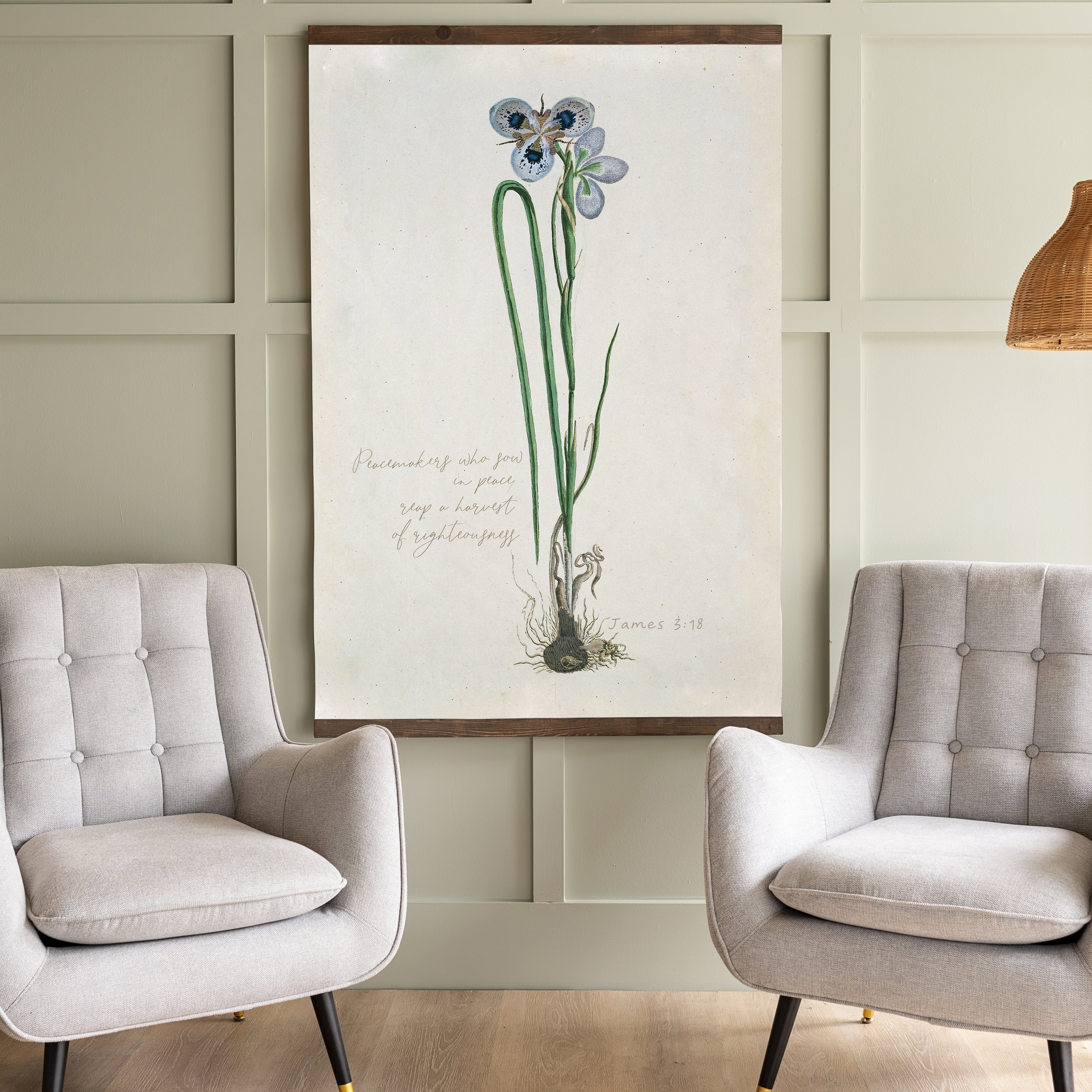 Peacemakers Botanical | Vertical Tapestry | 405