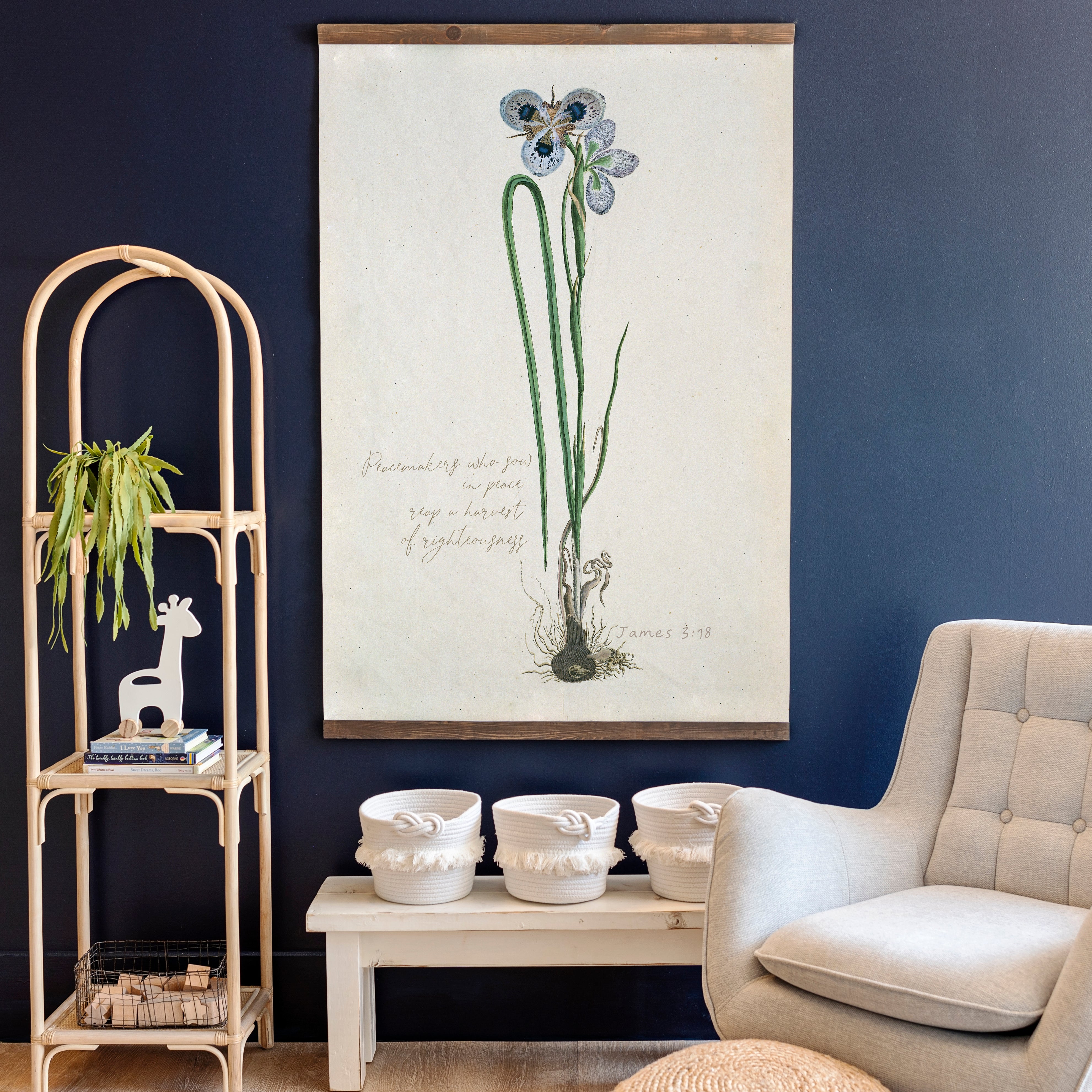 Peacemakers Botanical | Vertical Tapestry | 405