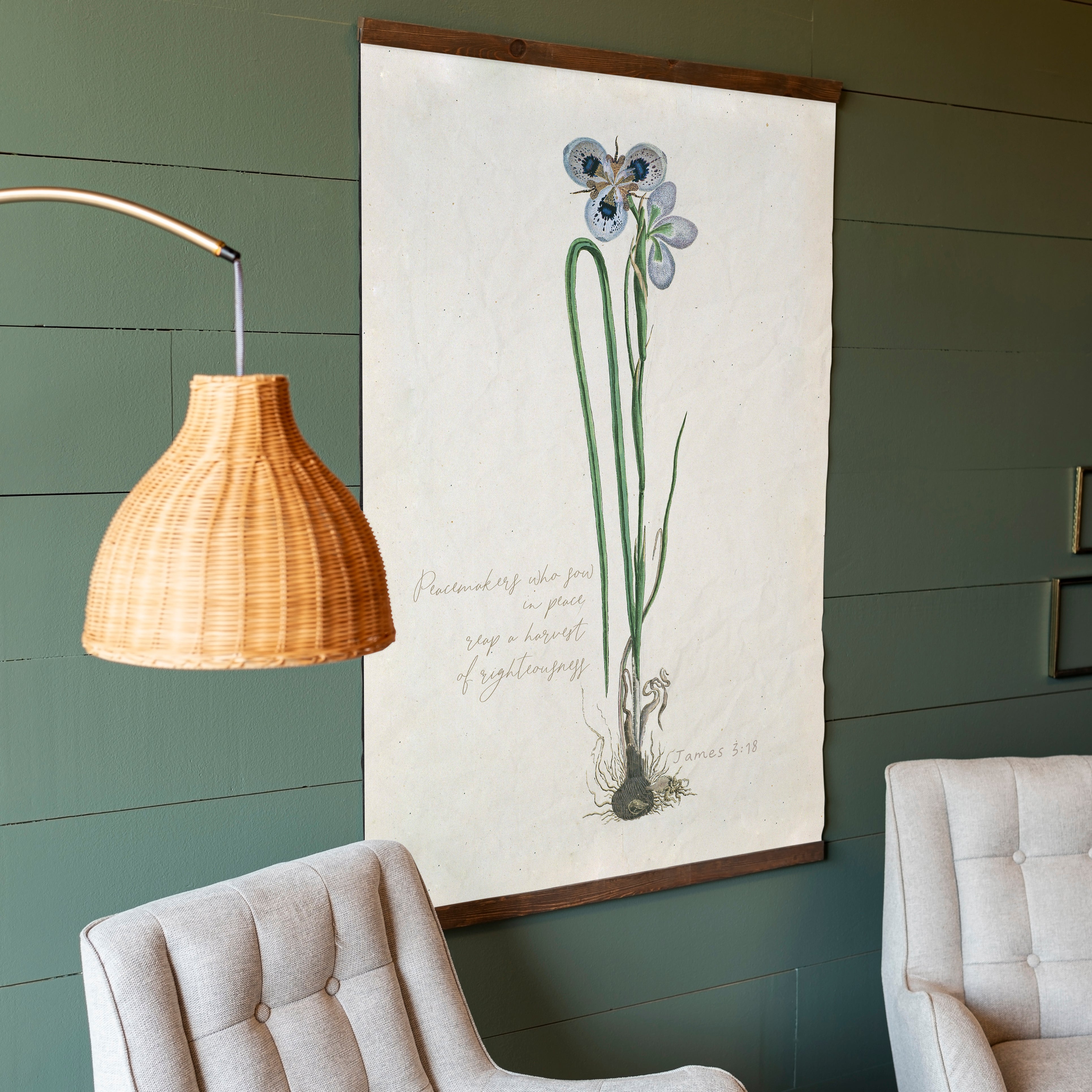 Peacemakers Botanical | Vertical Tapestry | 405