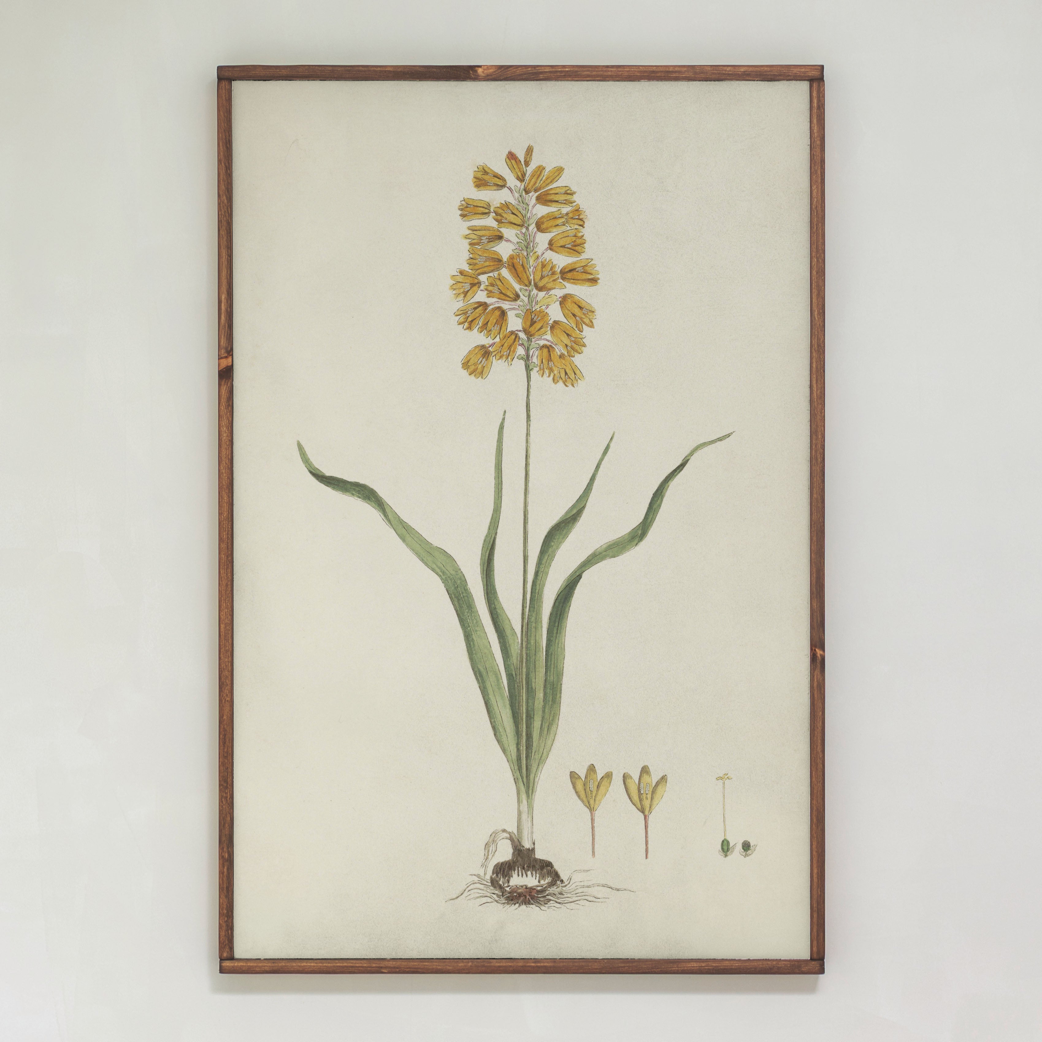 Yellow Botanical | Framed Wood Art | 409