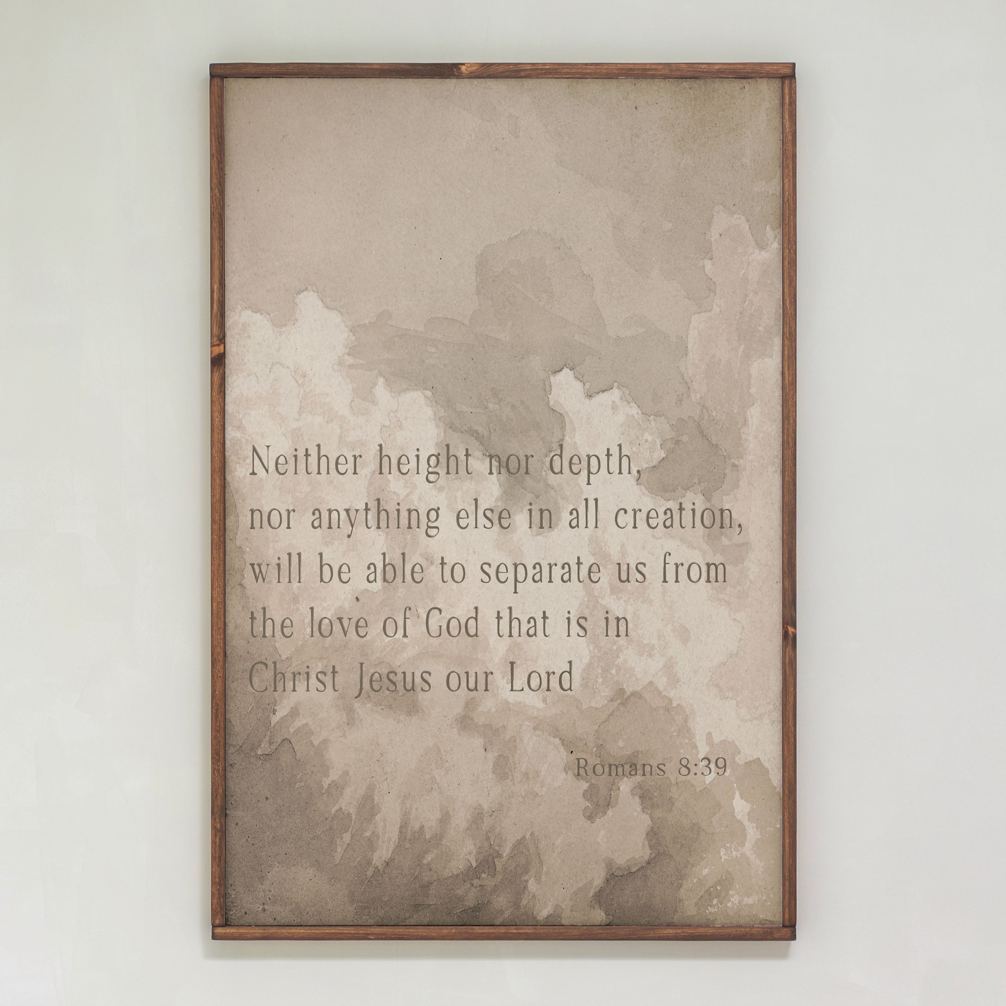 Neither Height Nor Depth | Framed Wood Art | 414